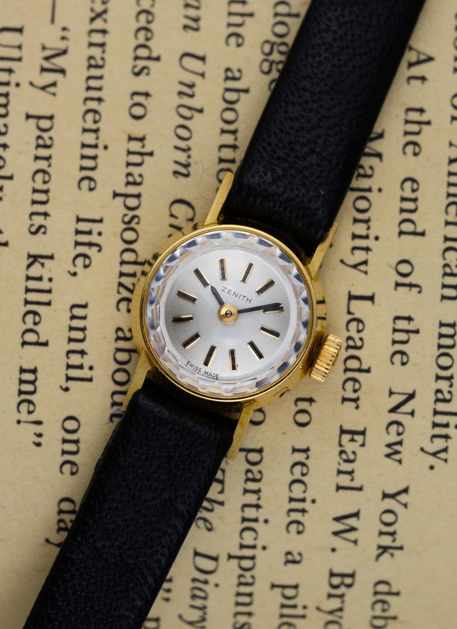 1960s 18K NOS Zenith Cocktail Watch