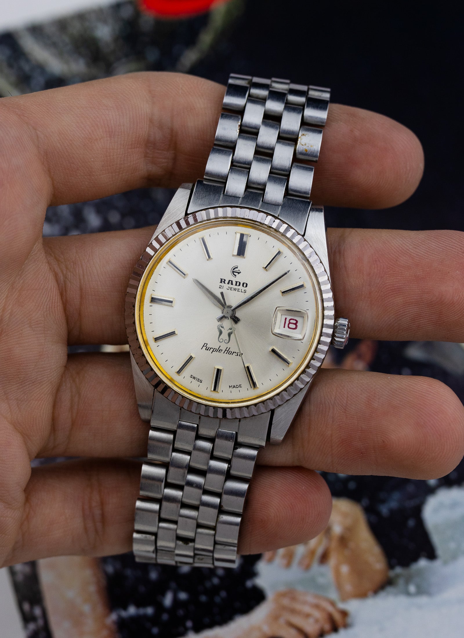 1960s Rado Purple Horse "Datejust"