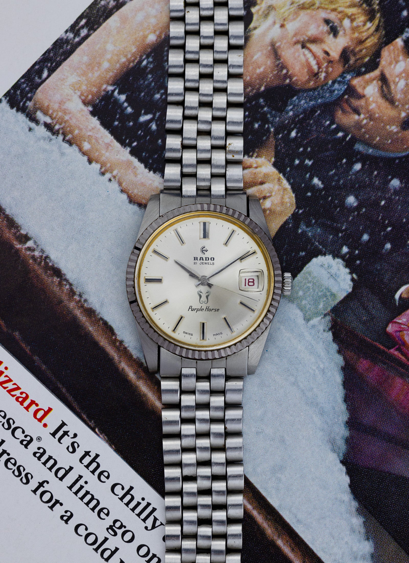 1960s Rado Purple Horse "Datejust"
