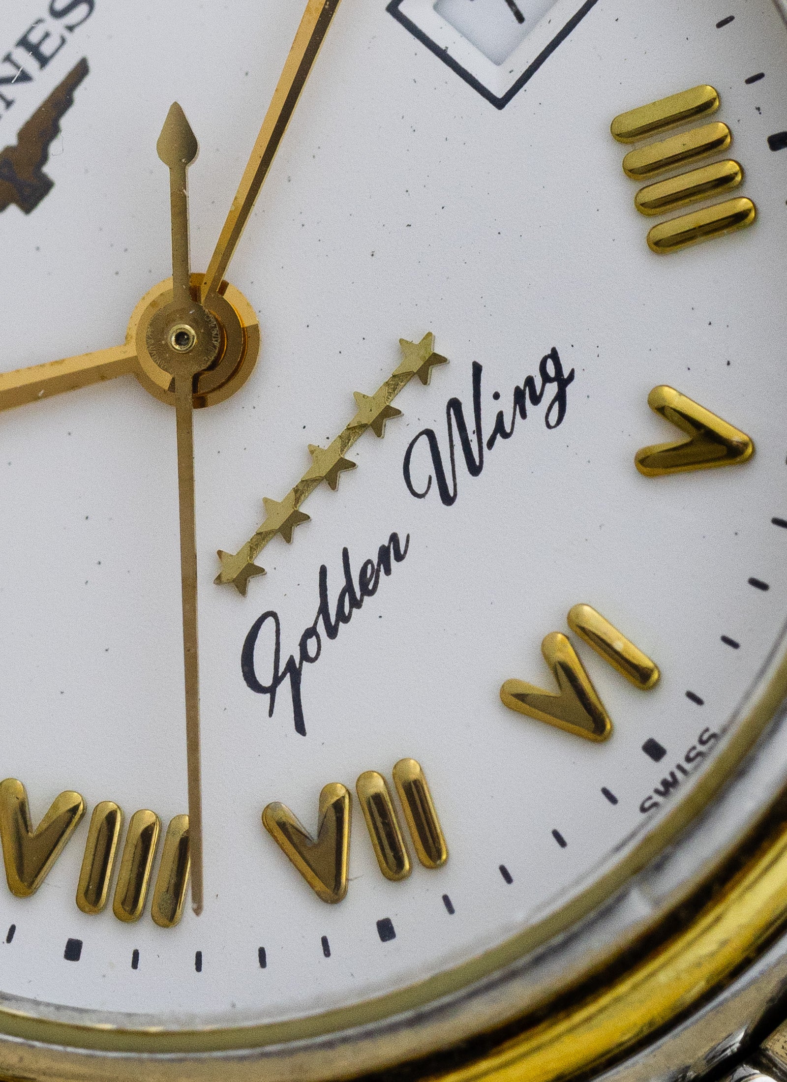 1990s Lady Longines Golden Wing Roman Dial L3.106.5