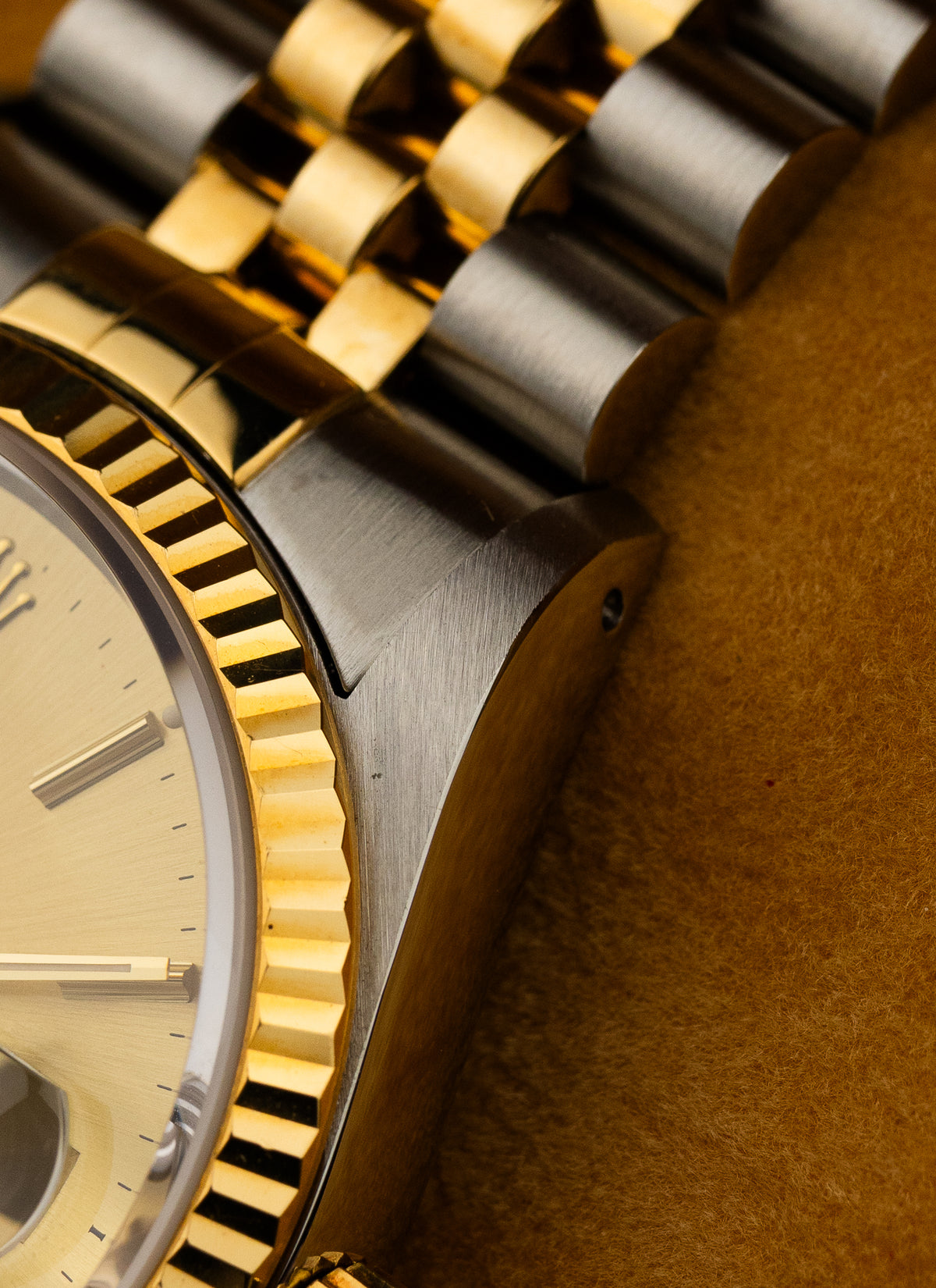 1991 Rolex Datejust Bicolor Champagne Dial 16233 Serviced Full Set