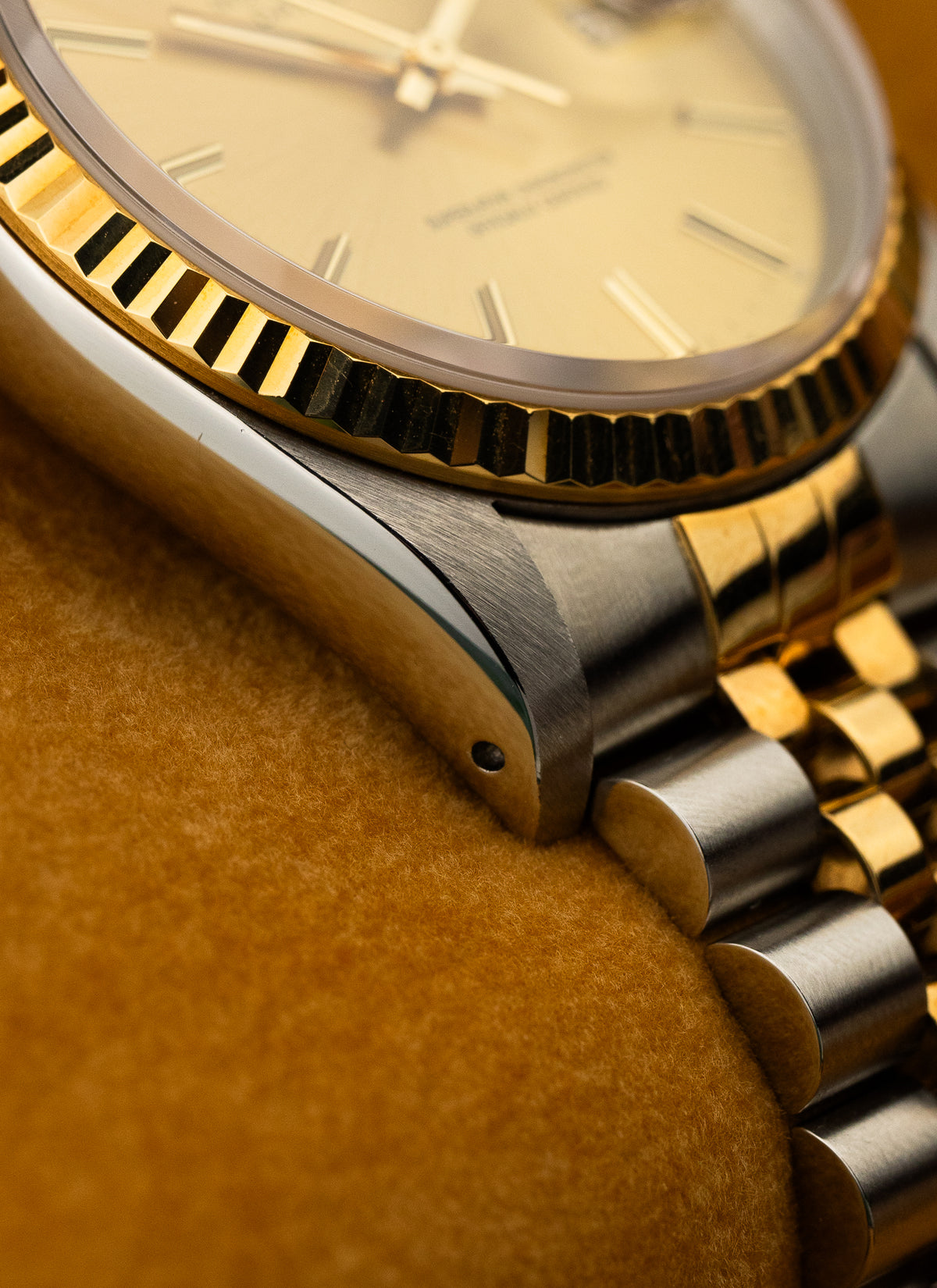 1991 Rolex Datejust Bicolor Champagne Dial 16233 Serviced Full Set