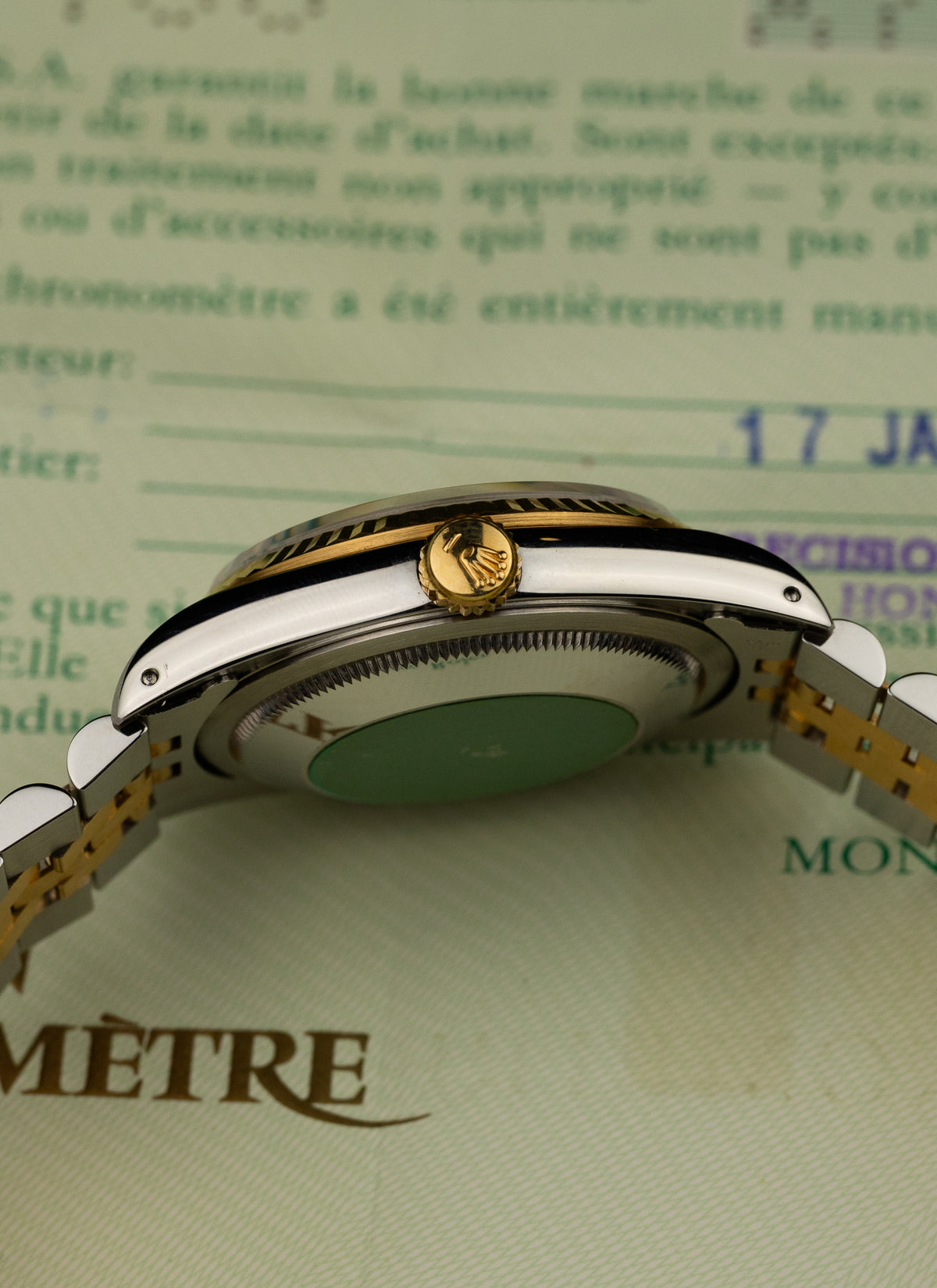 1991 Rolex Datejust Bicolor Champagne Dial 16233 Serviced Full Set