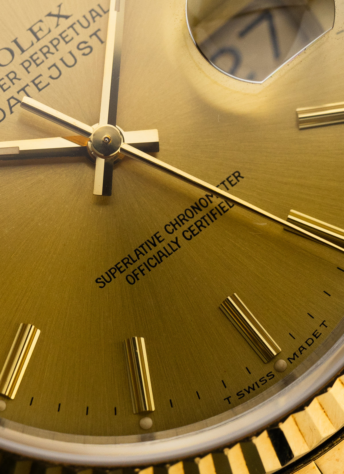 1991 Rolex Datejust Bicolor Champagne Dial 16233 Serviced Full Set