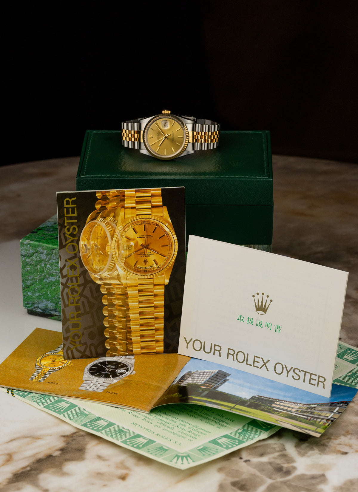 1991 Rolex Datejust Bicolor Champagne Dial 16233 Serviced Full Set