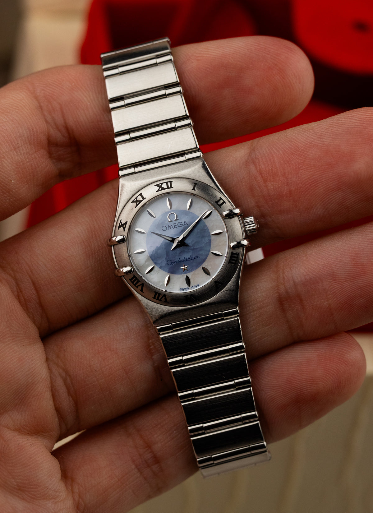 1998 Lady Omega Constellation Two-Tone MOP Dial 795.1203 cal. 1456 Box