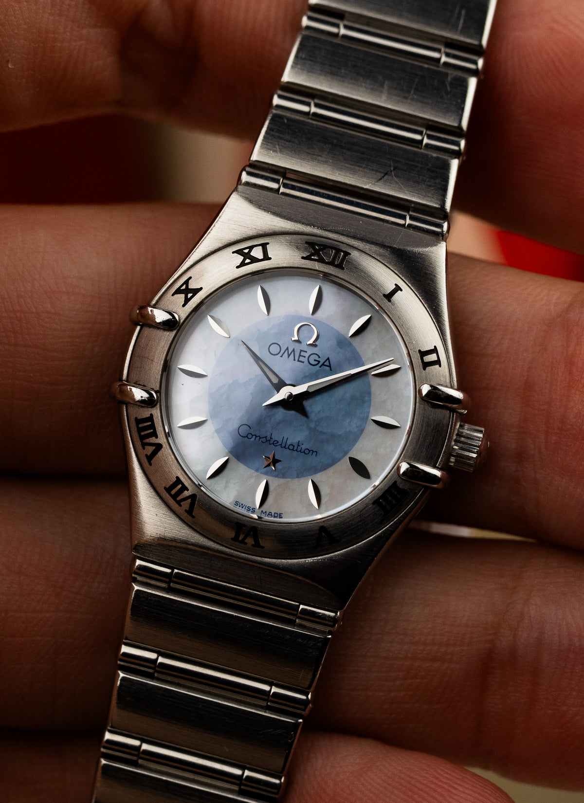 1998 Lady Omega Constellation Two-Tone MOP Dial 795.1203 cal. 1456 Box