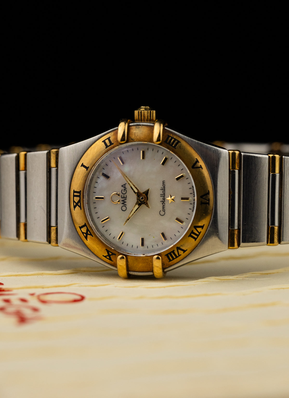 1998 Lady Omega Constellation Manhattan Bicolor MOP 795.1203 cal. 1456 Box