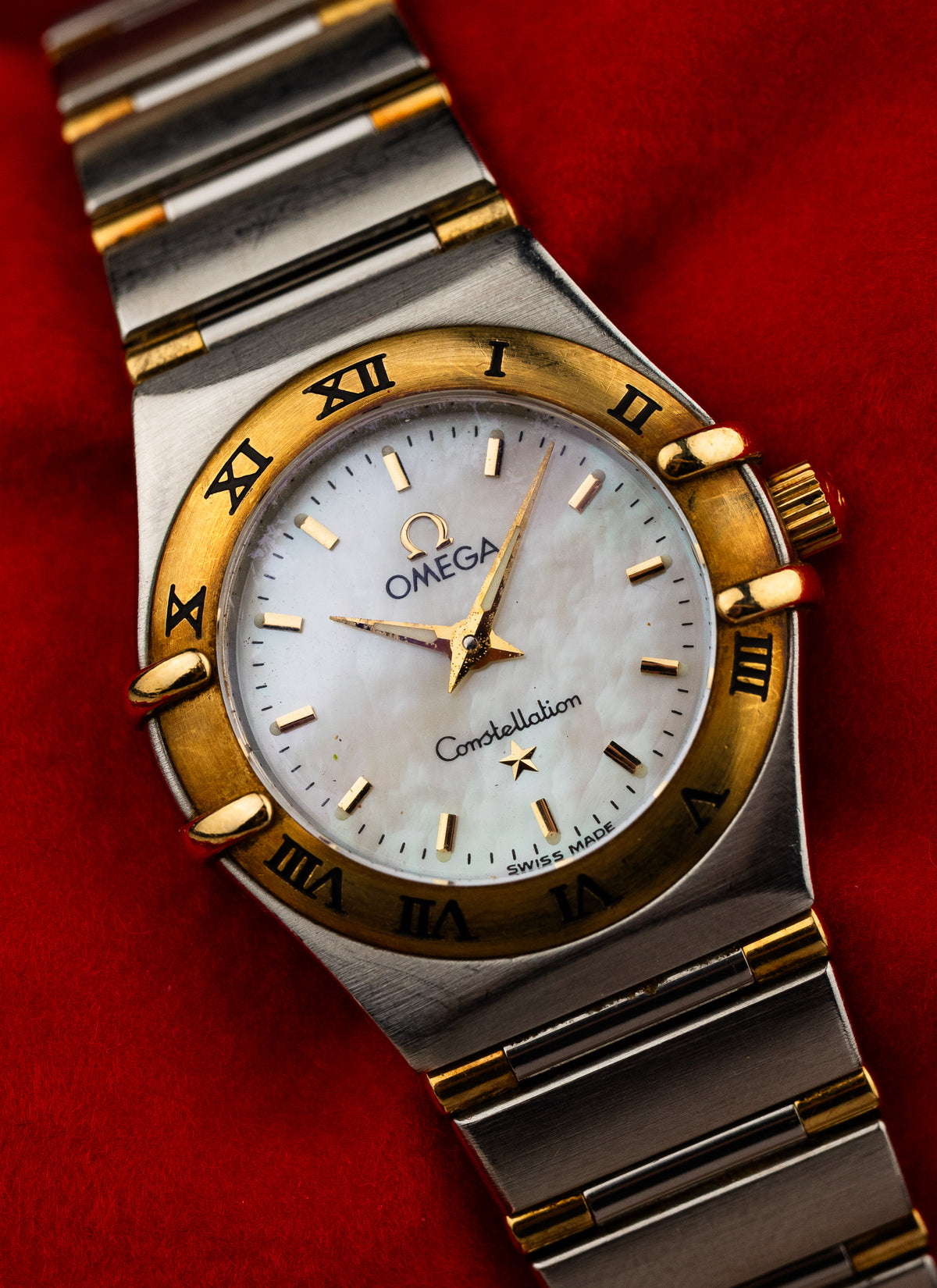 1998 Lady Omega Constellation Manhattan Bicolor MOP 795.1203 cal. 1456 Box