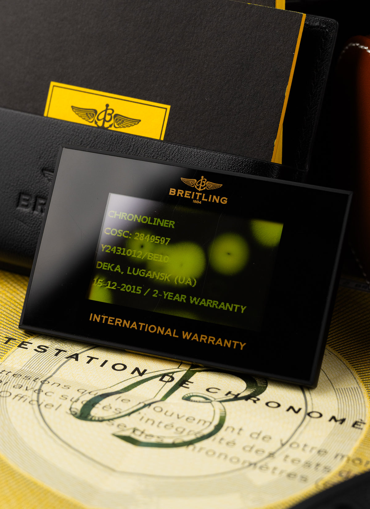 2015 Breitling Chronoliner Y2431012/BE10 Full Set