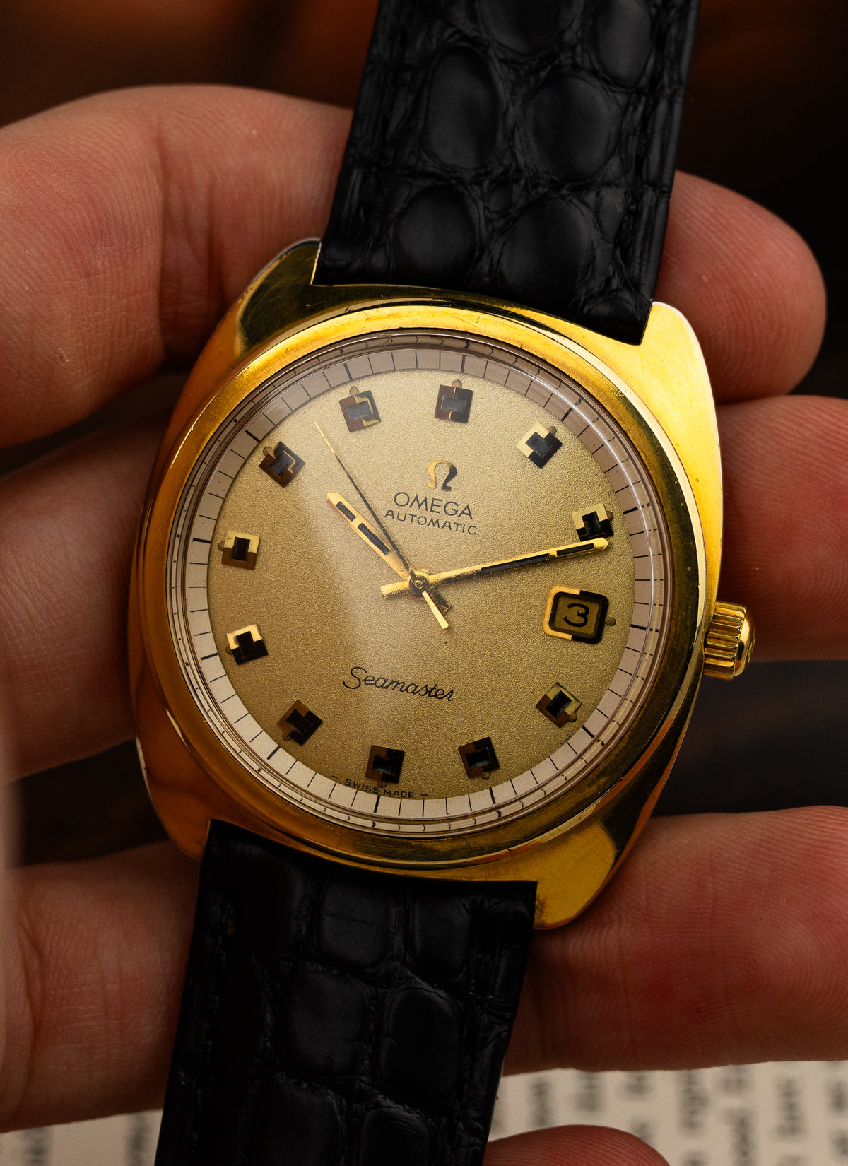 1969 Omega Seamaster Jumbo Sparkle Dial 166.066 cal. 565