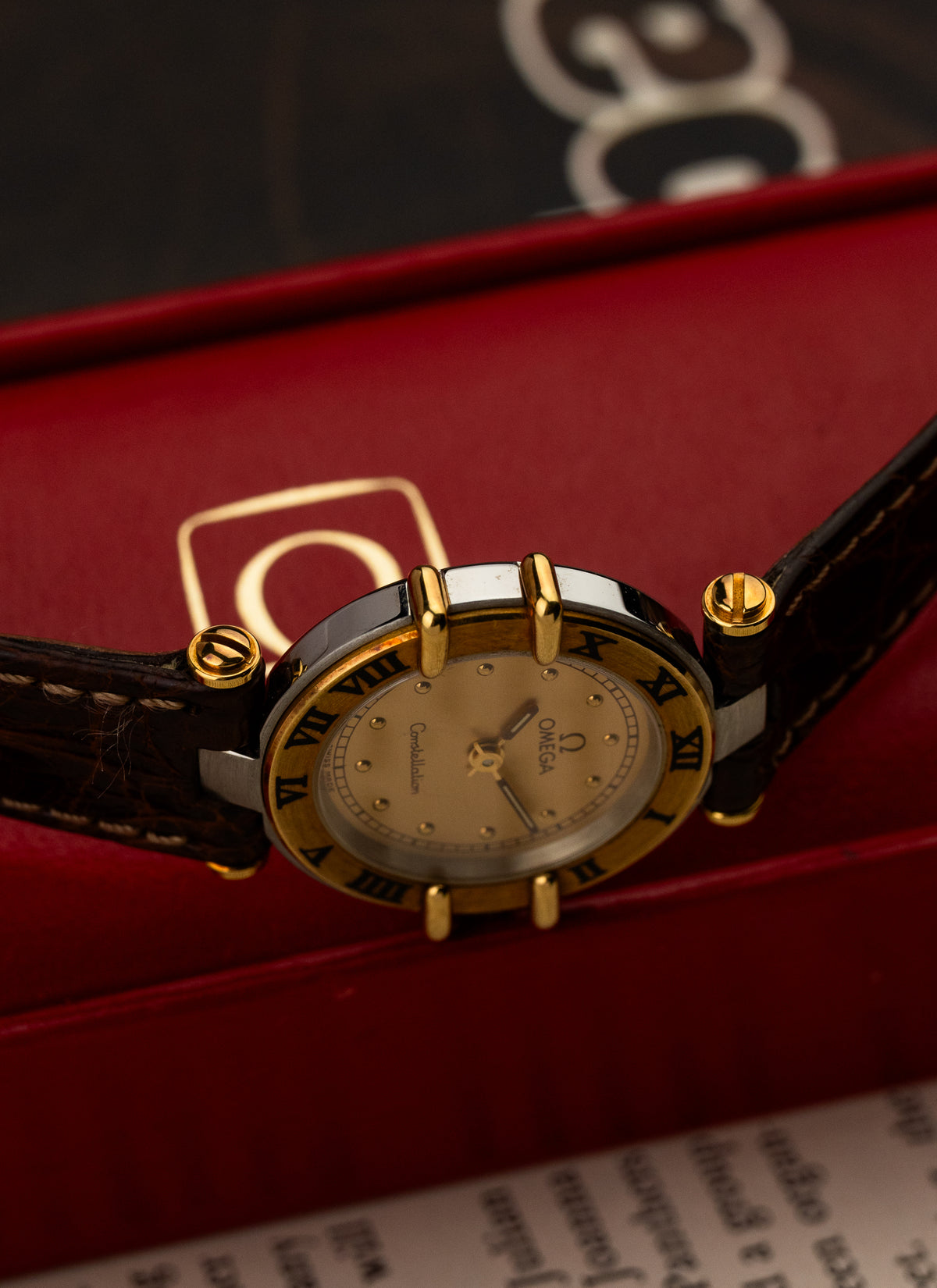 1986 Lady Omega Constellation Manhattan 595.0102 cal. 1455 Box