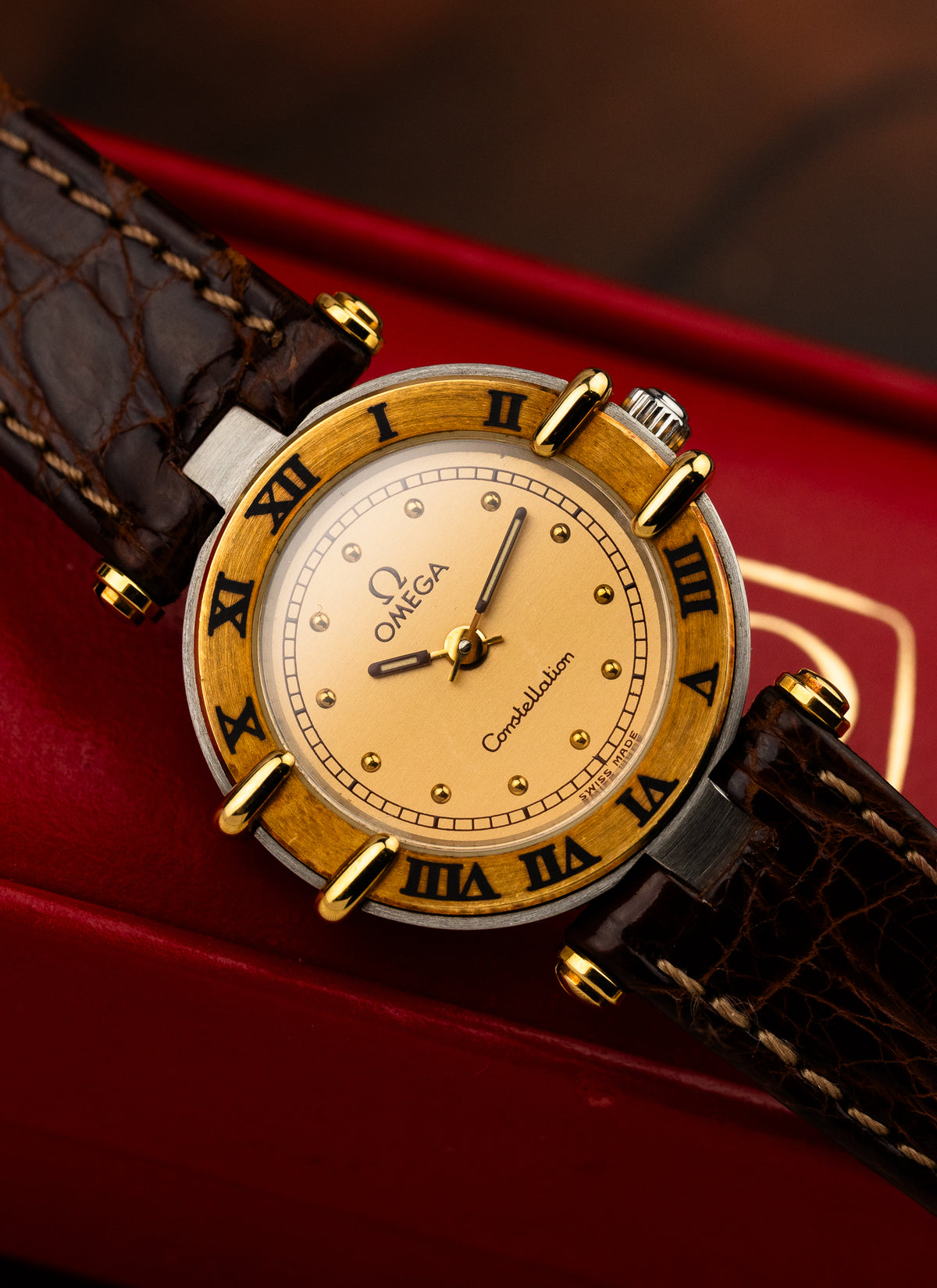 1986 Lady Omega Constellation Manhattan 595.0102 cal. 1455 Box