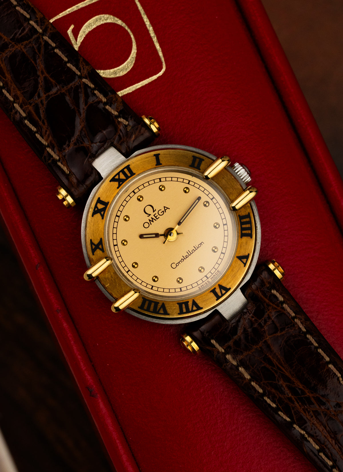 1986 Lady Omega Constellation Manhattan 595.0102 cal. 1455 Box