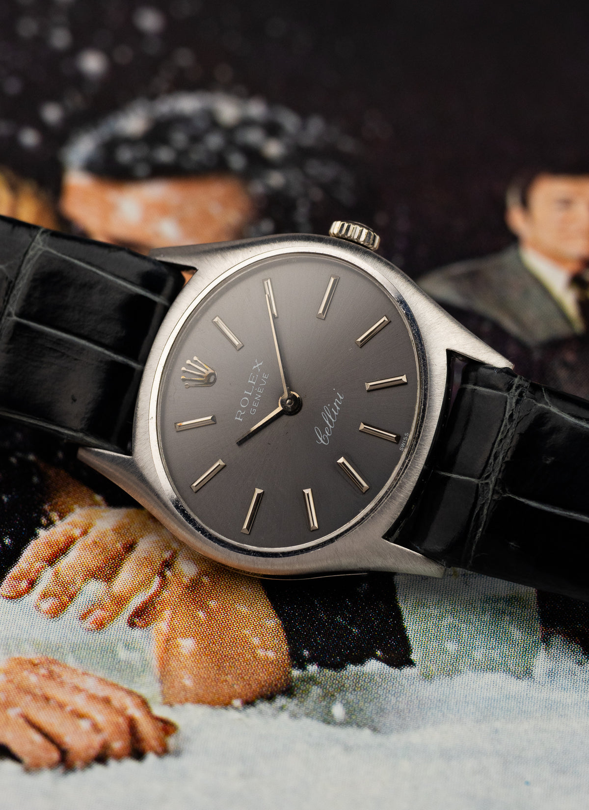1972 18K Lady Rolex Cellini White Gold 3802 Serviced