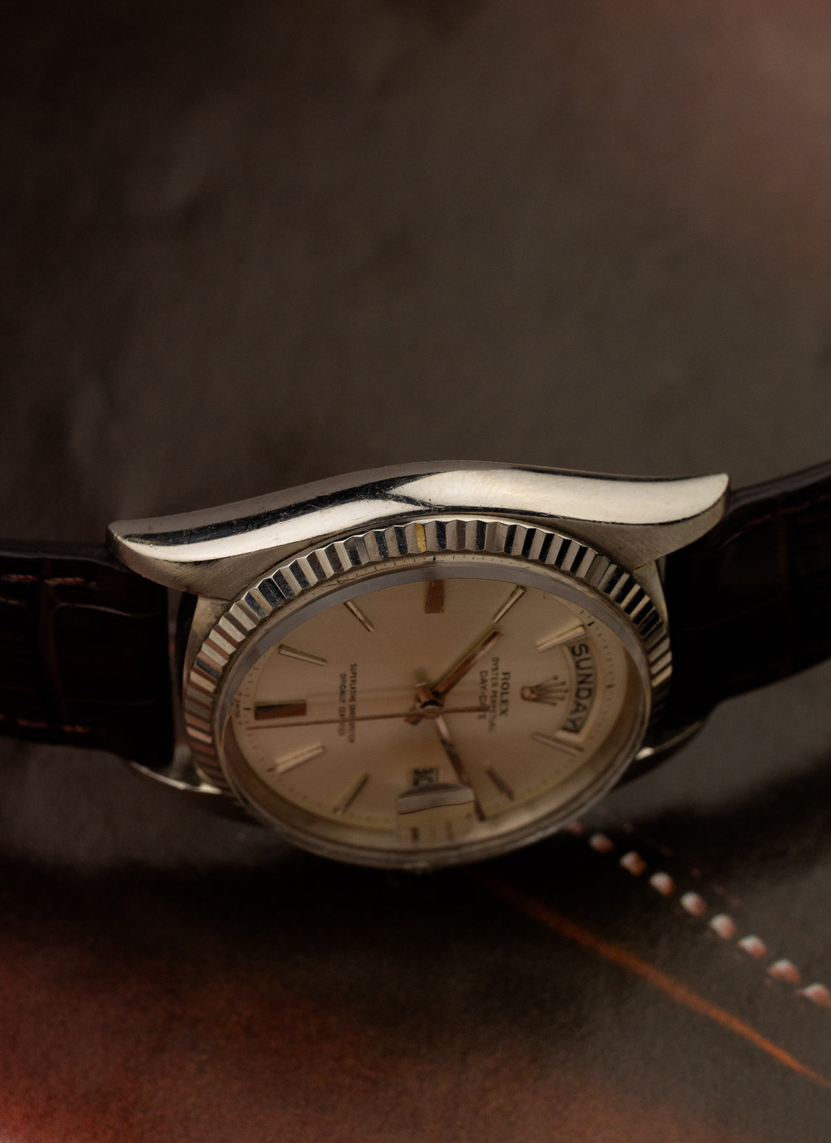 1967 18K Rolex Day-Date White Gold 1803 Serviced