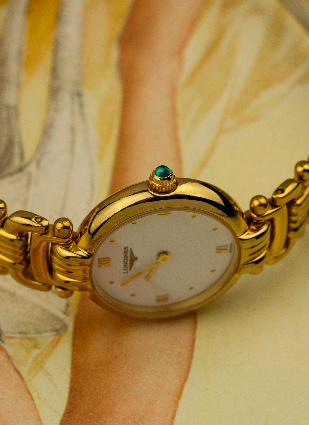 1990s Lady Longines Gold Bracelet L6.200.2 cal. L322.2