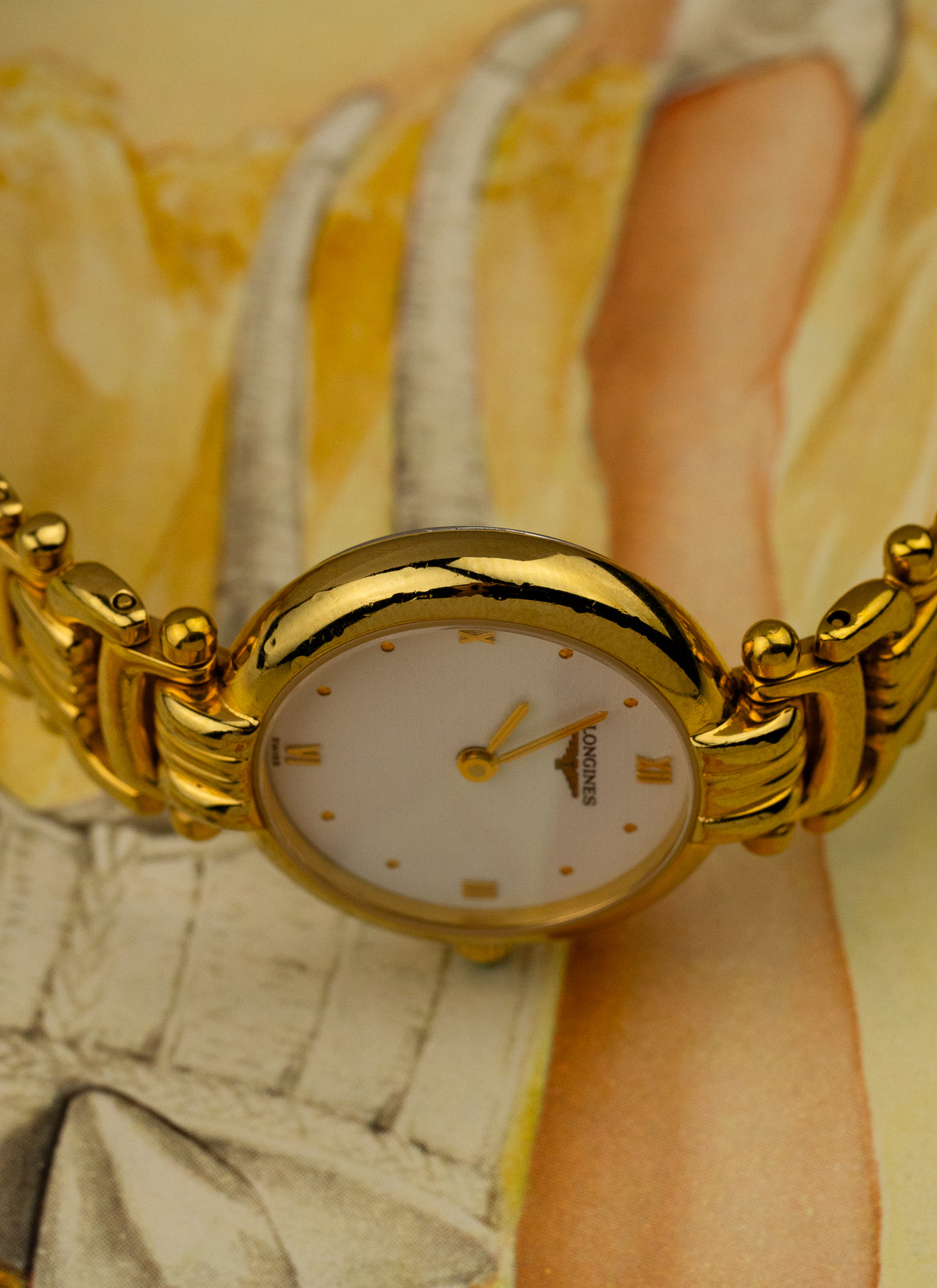 1990s Lady Longines Gold Bracelet L6.200.2 cal. L322.2