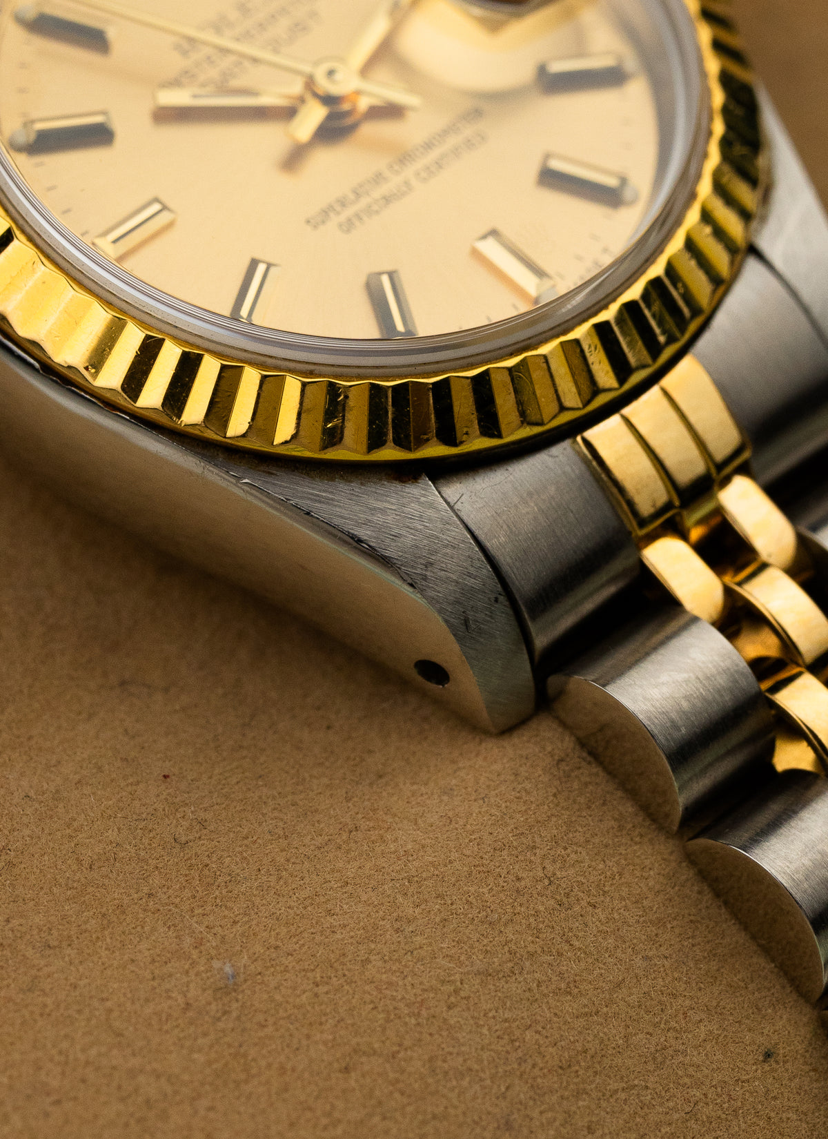 1986 Lady Rolex Datejust Bicolor Champagne Dial 69173 Serviced Full Set