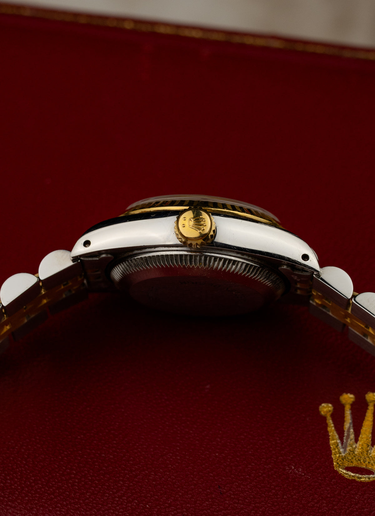 1986 Lady Rolex Datejust Bicolor Champagne Dial 69173 Serviced Full Set