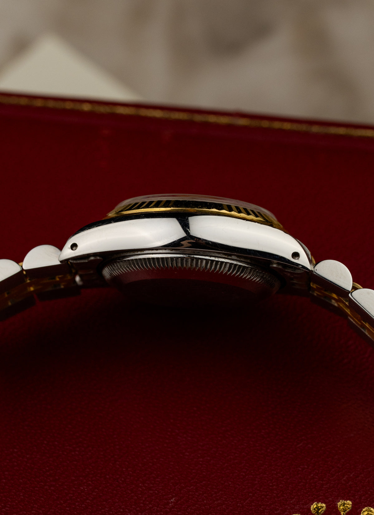 1986 Lady Rolex Datejust Bicolor Champagne Dial 69173 Serviced Full Set
