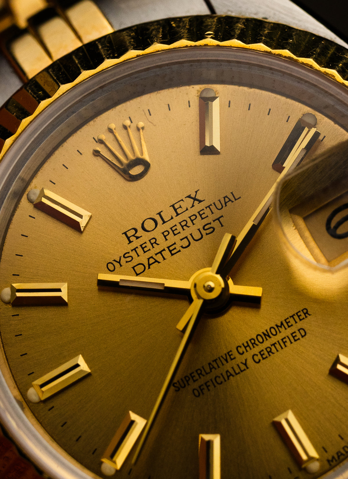1986 Lady Rolex Datejust Bicolor Champagne Dial 69173 Serviced Full Set