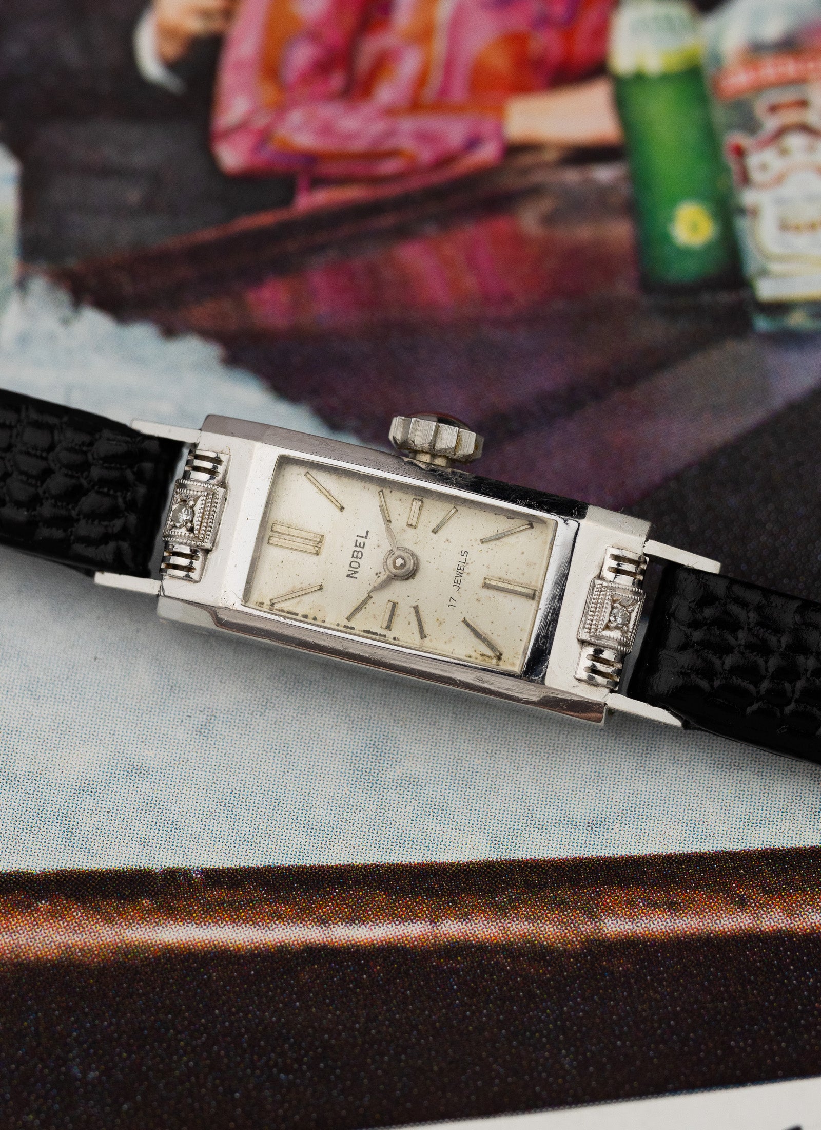 1950s PT950 Lady Nobel Diamonds 2569 cal. 746 Serviced