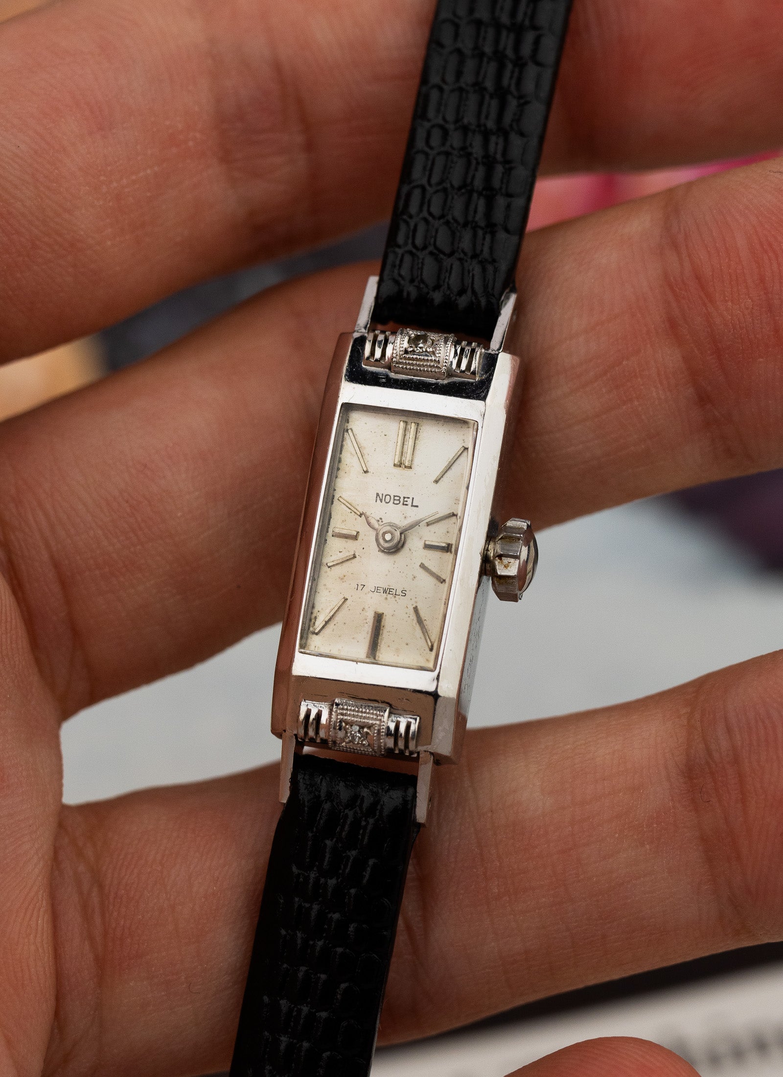 1950s PT950 Lady Nobel Diamonds 2569 cal. 746 Serviced