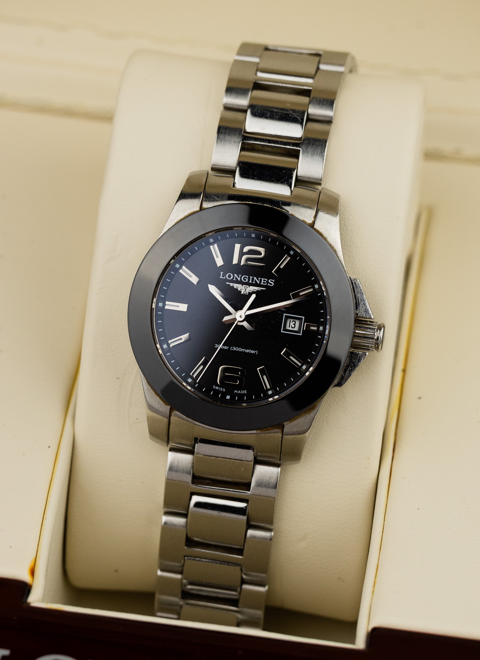 2010 Lady Longines Conquest Ceramic L3.257.4 cal. L.250.2 Full Set