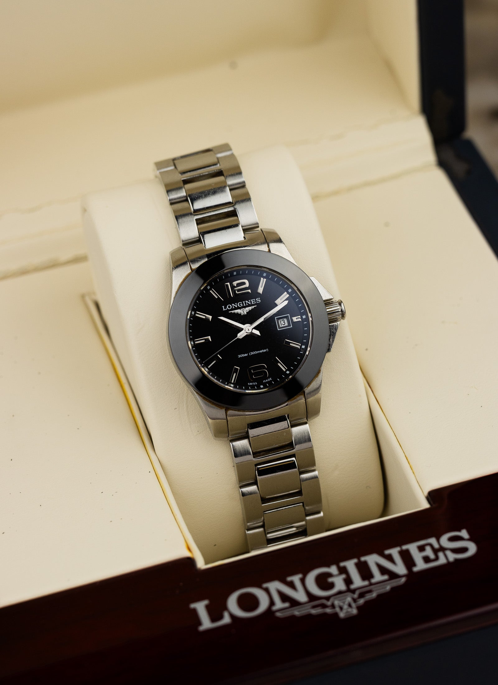 2010 Lady Longines Conquest Ceramic L3.257.4 cal. L.250.2 Full Set