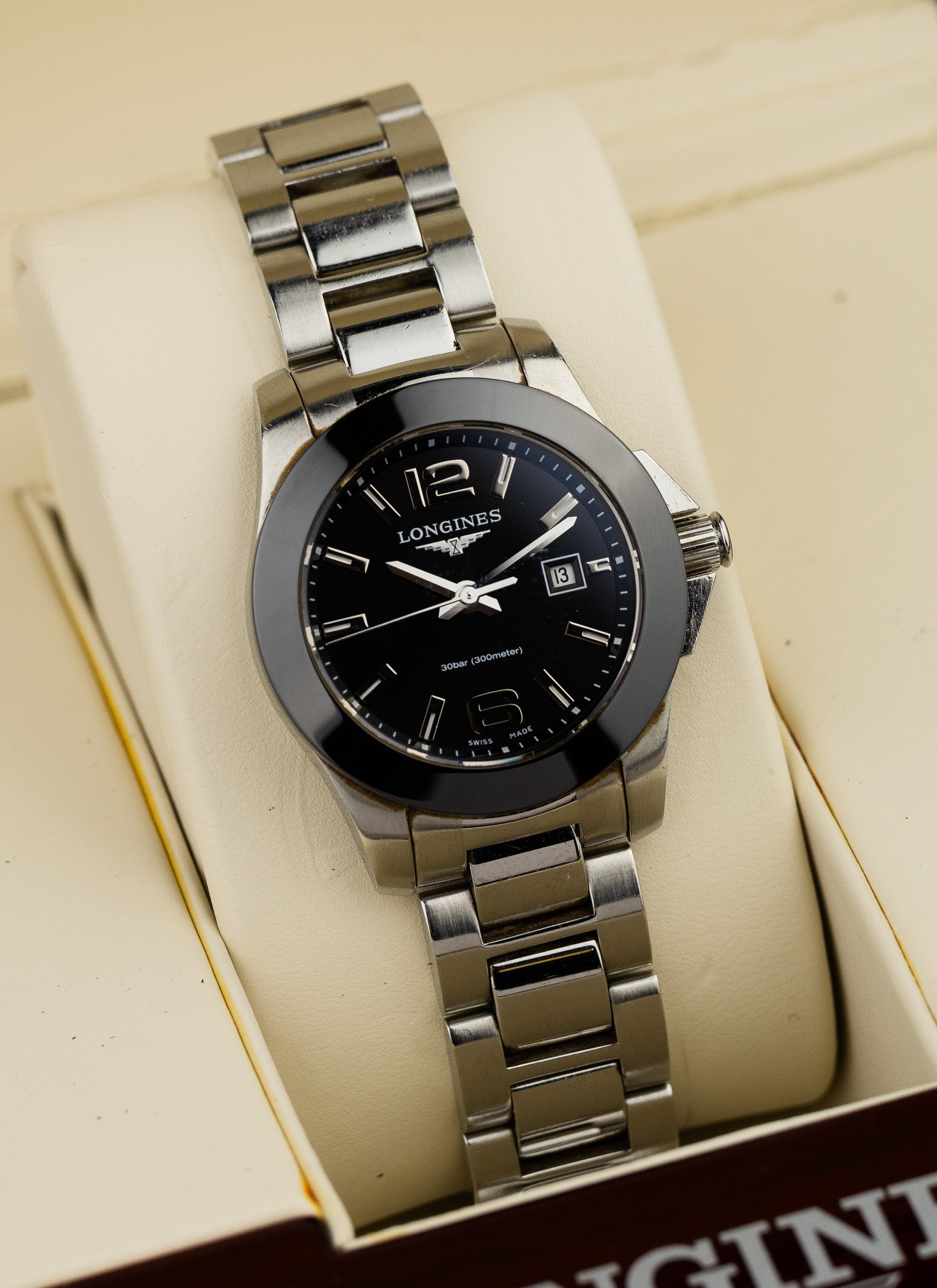 2010 Lady Longines Conquest Ceramic L3.257.4 cal. L.250.2 Full Set