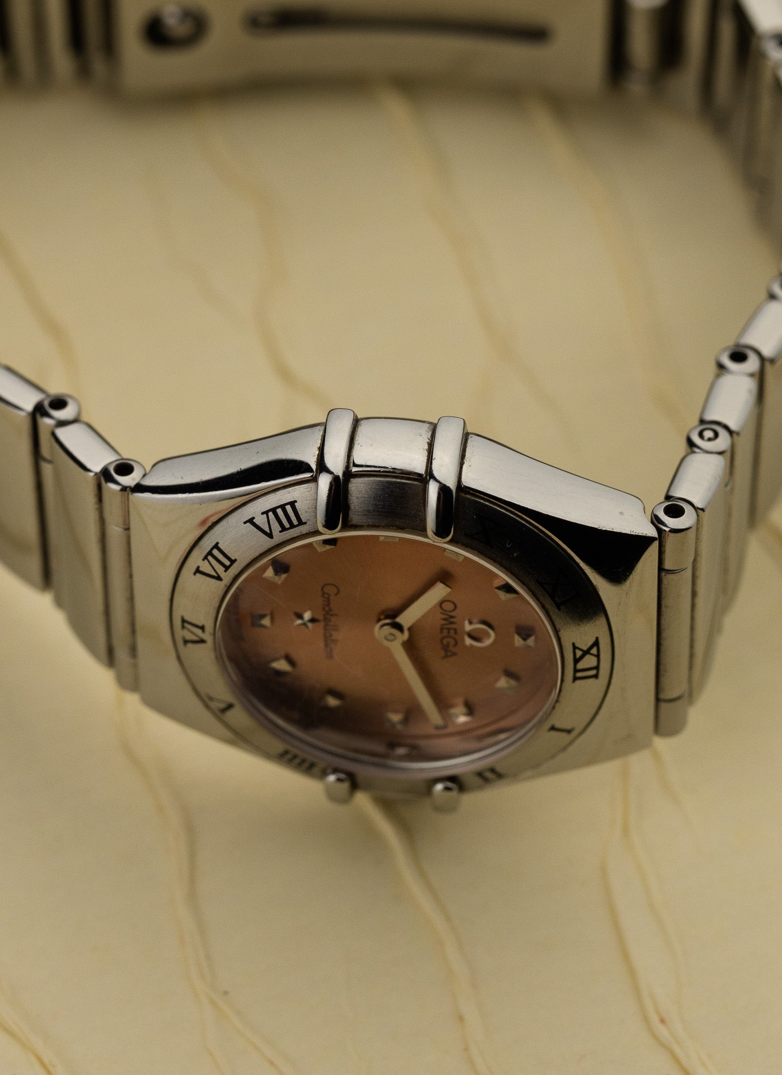 1998 Lady Omega Constellation My Choice Pink Dial 1561.61 Full Set