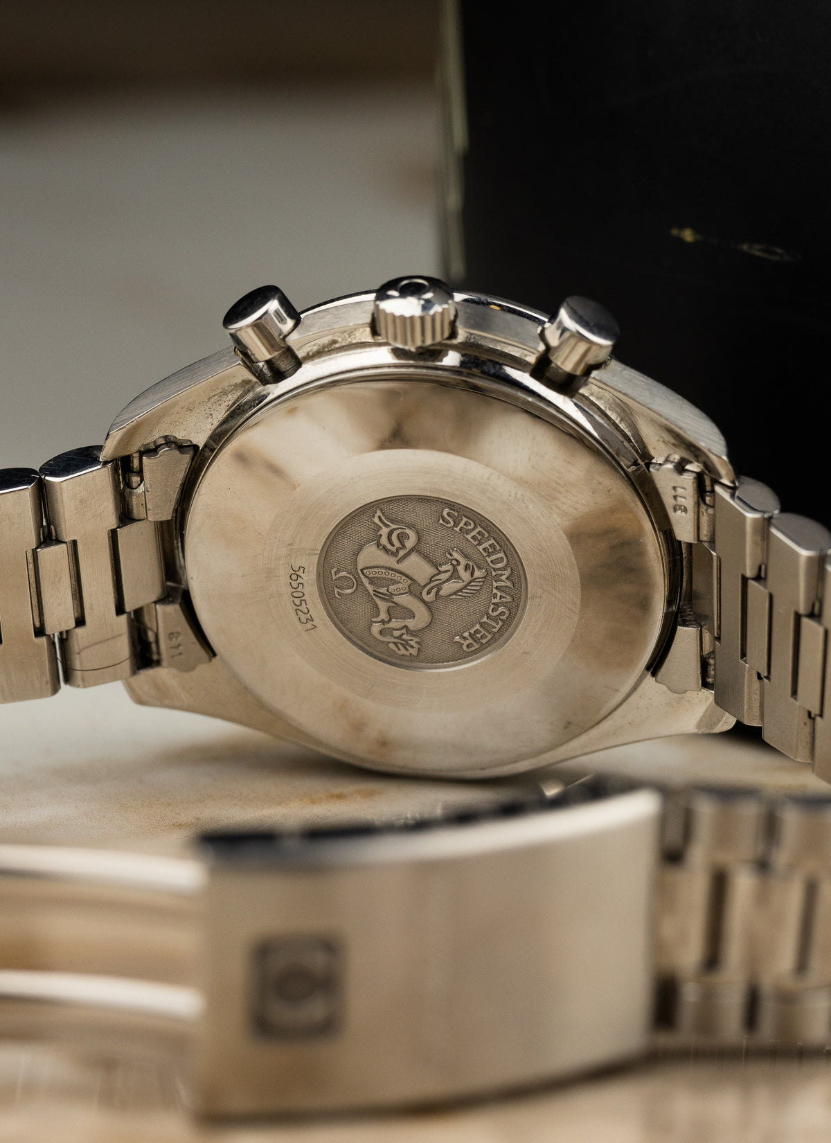 1996 Omega Speedmaster Reduced Michael Schumacher Blue 3510.81 Box