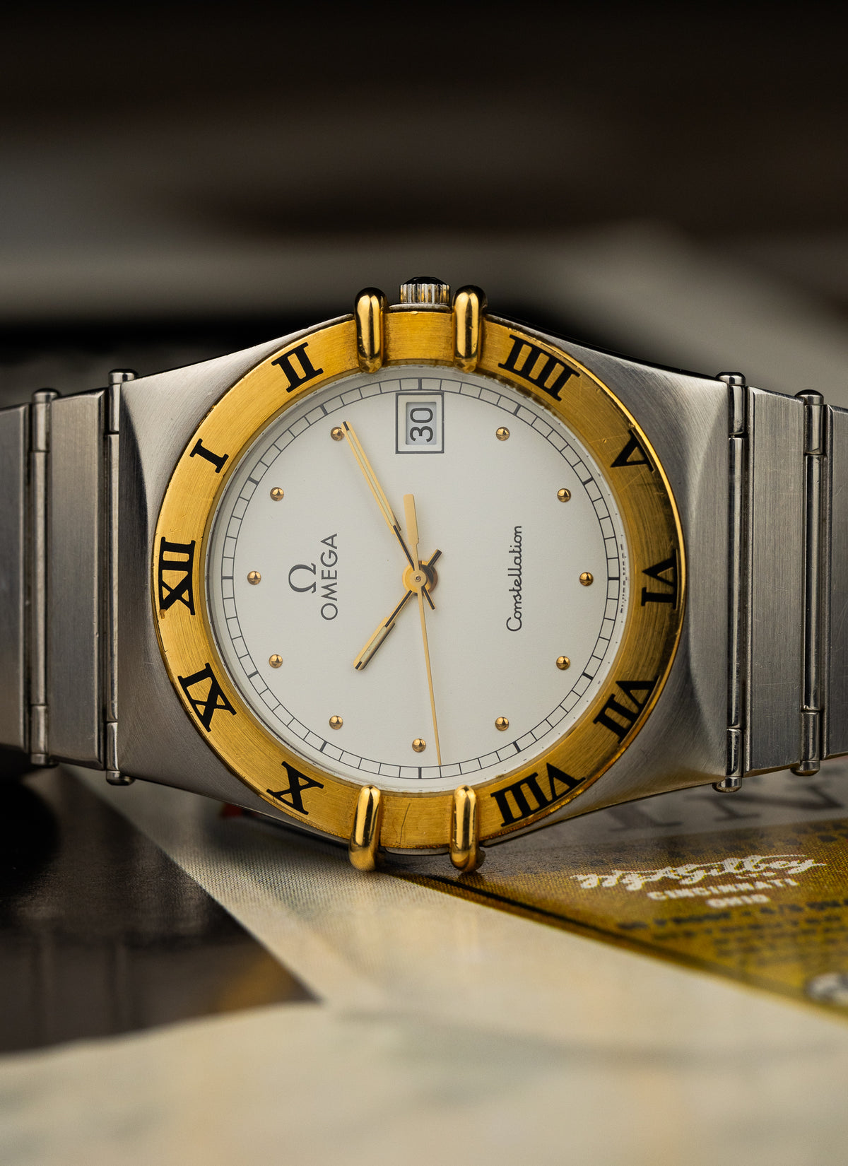 1986 Omega Constellation Manhattan Bicolor 396.1076