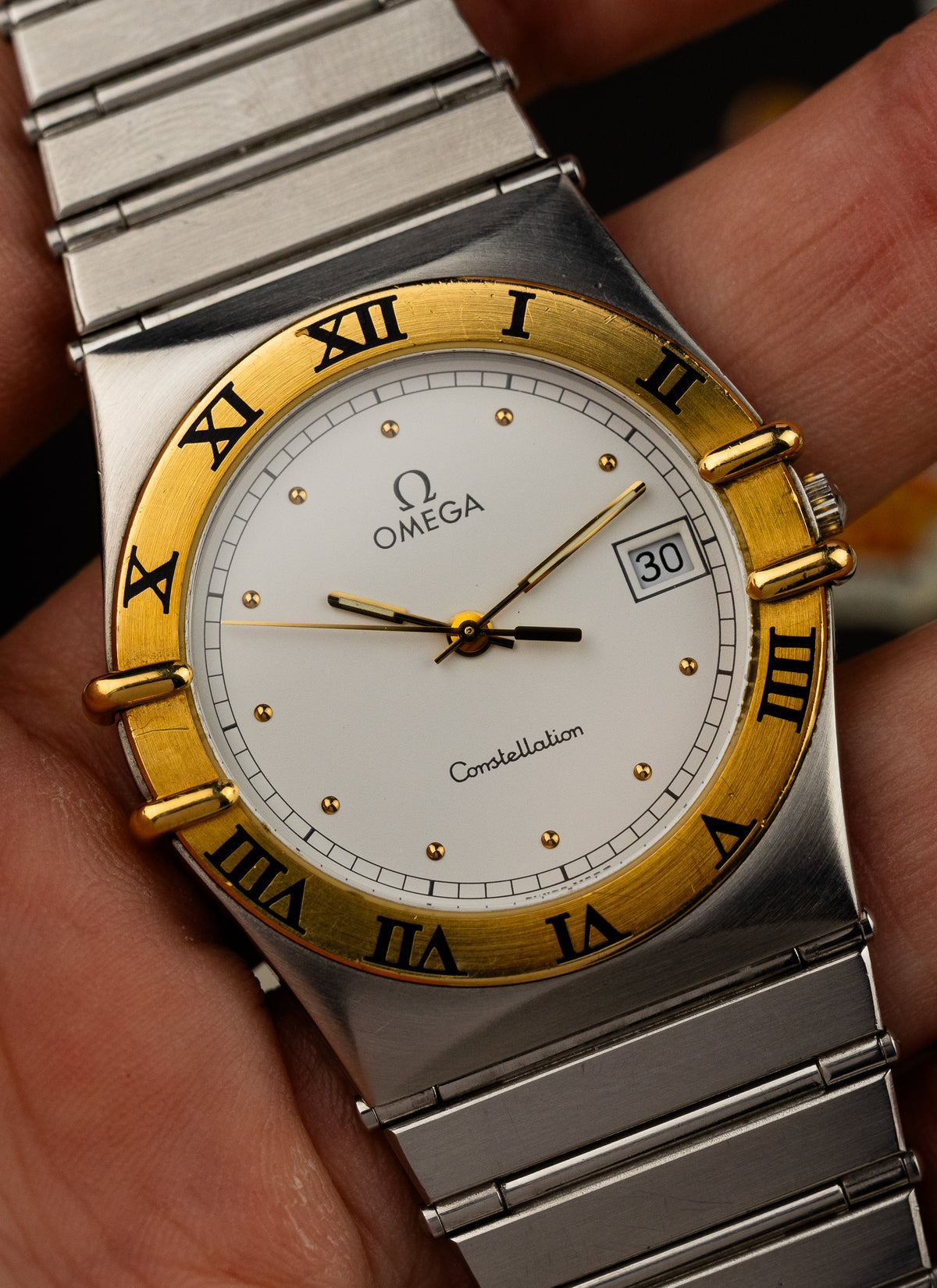 1986 Omega Constellation Manhattan Bicolor 396.1076