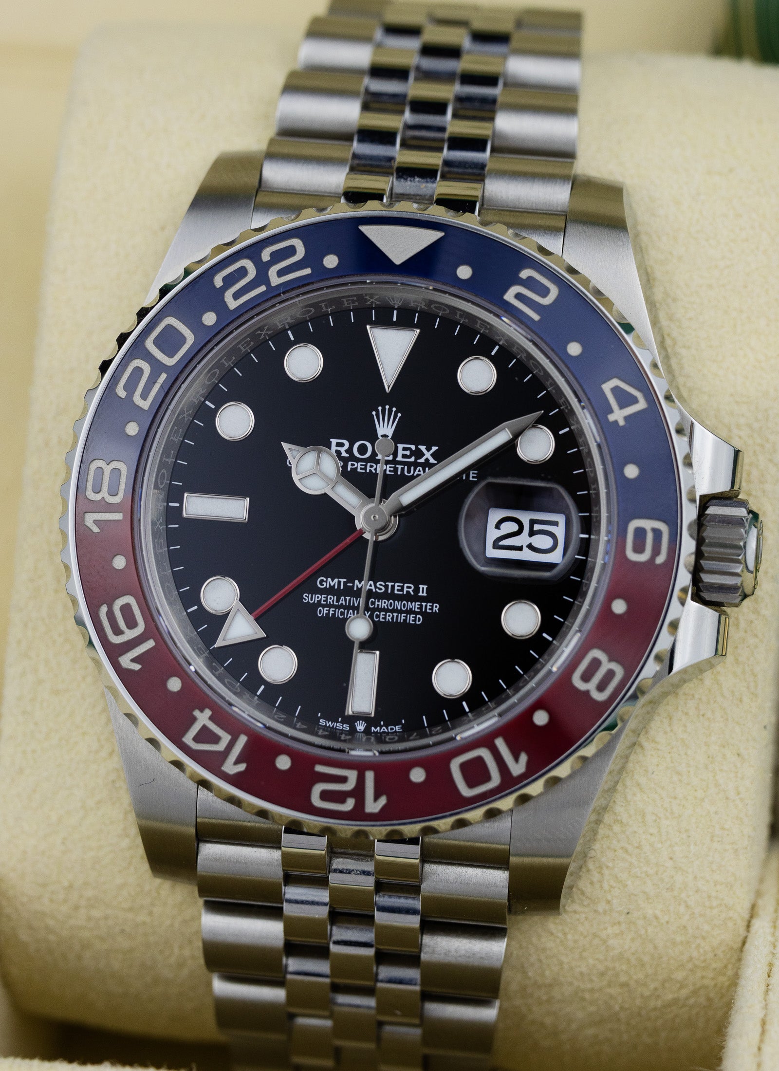2022 Rolex GMT Master II Pepsi Jubilee 12610BLRO Full Set