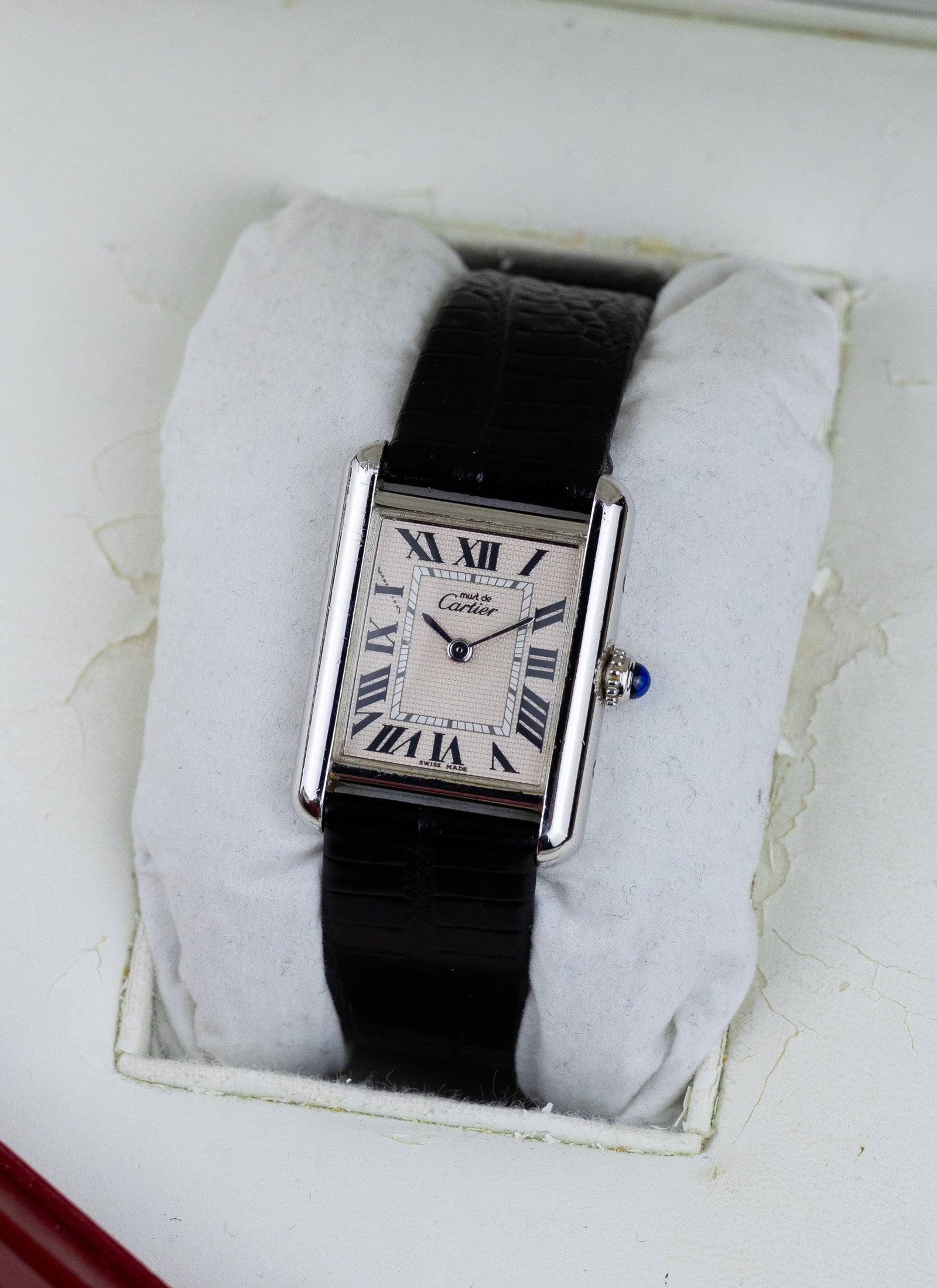 2000 Lady Cartier Must Tank Silver 2416 Full Set