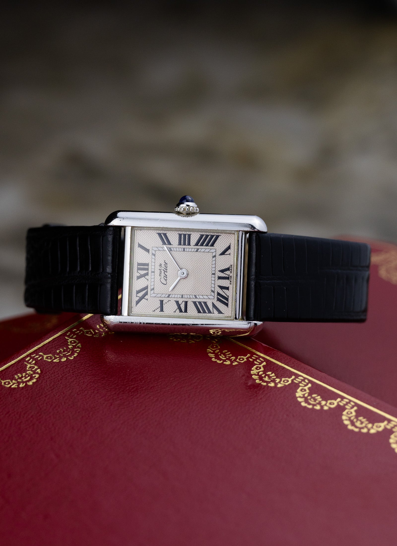 2000 Lady Cartier Must Tank Silver 2416 Full Set