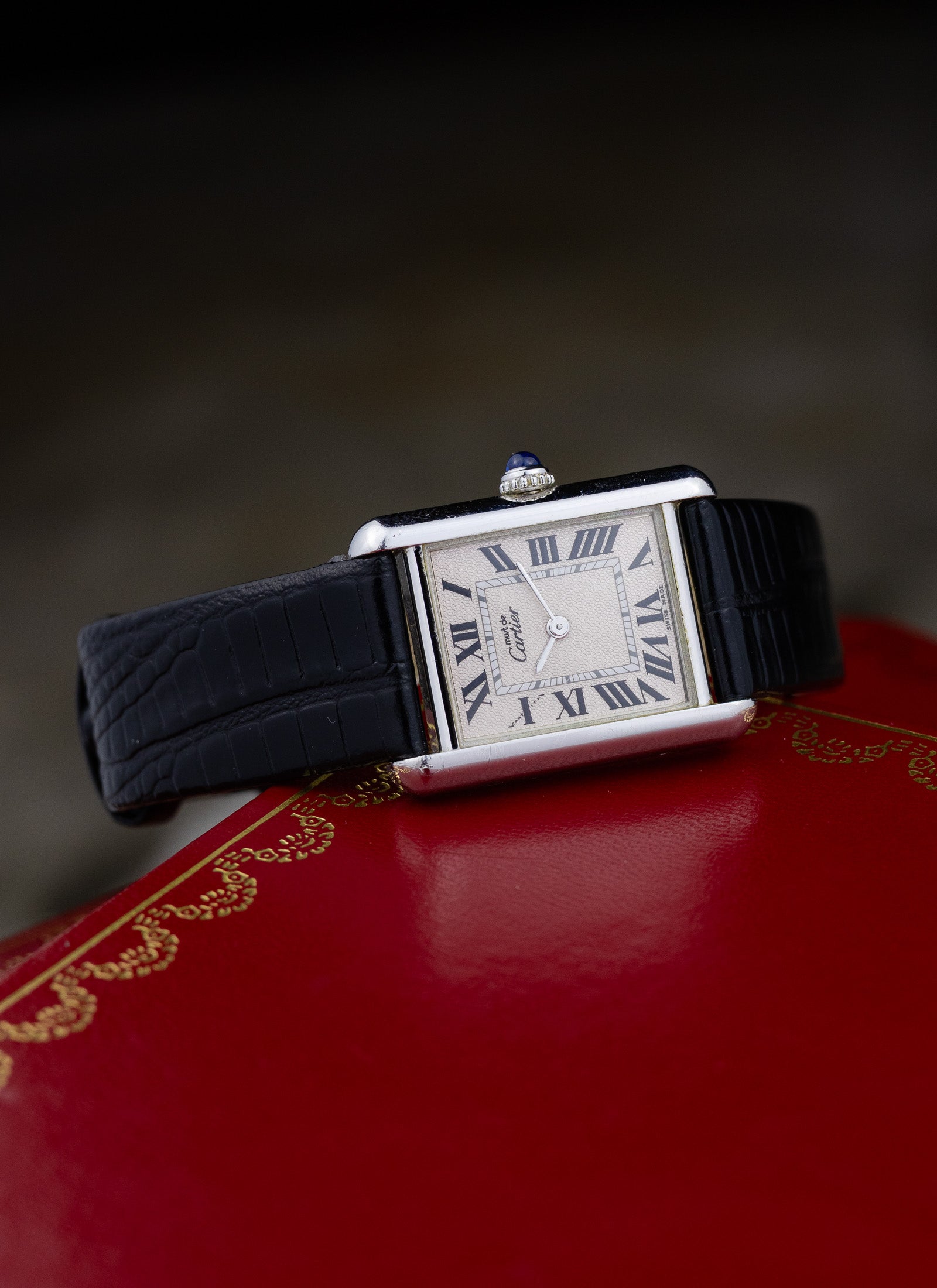 2000 Lady Cartier Must Tank Silver 2416 Full Set