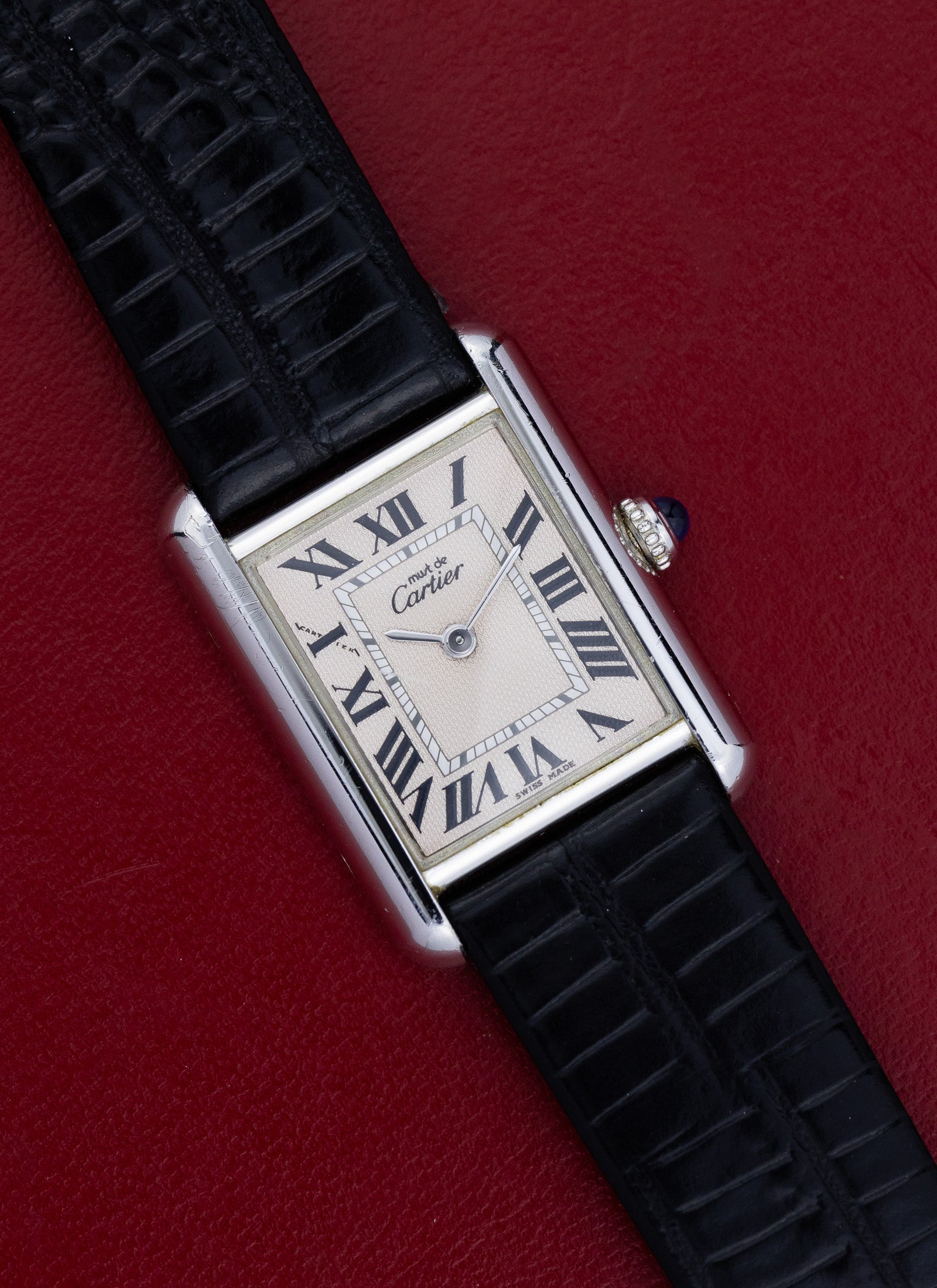 2000 Lady Cartier Must Tank Silver 2416 Full Set