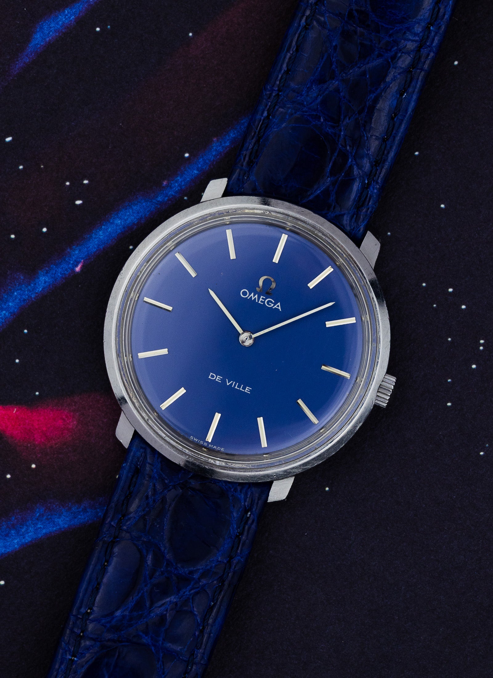 1973 Omega De Ville Navy Dial 115.0001 cal. 625 Serviced