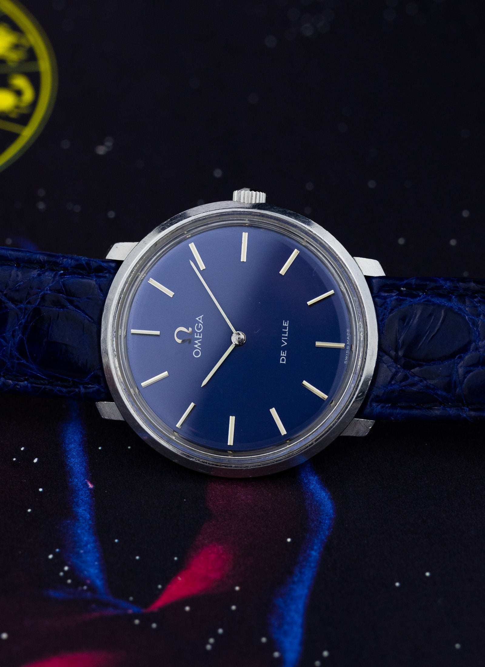 1973 Omega De Ville Navy Dial 115.0001 cal. 625 Serviced