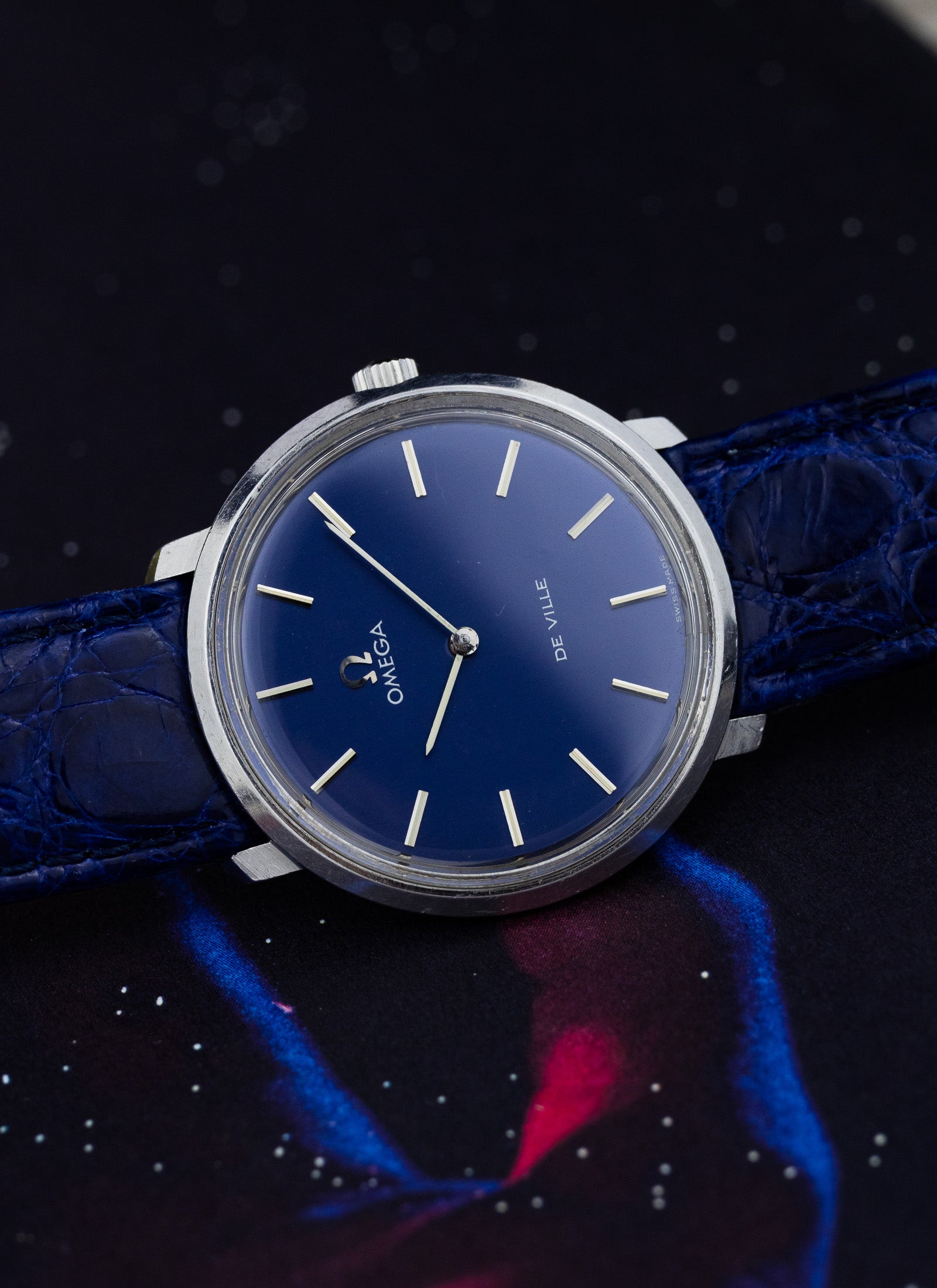 1973 Omega De Ville Navy Dial 115.0001 cal. 625 Serviced