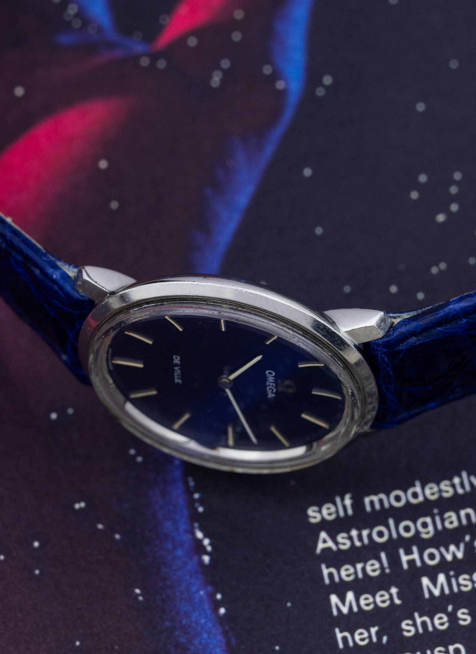 1973 Omega De Ville Navy Dial 115.0001 cal. 625 Serviced