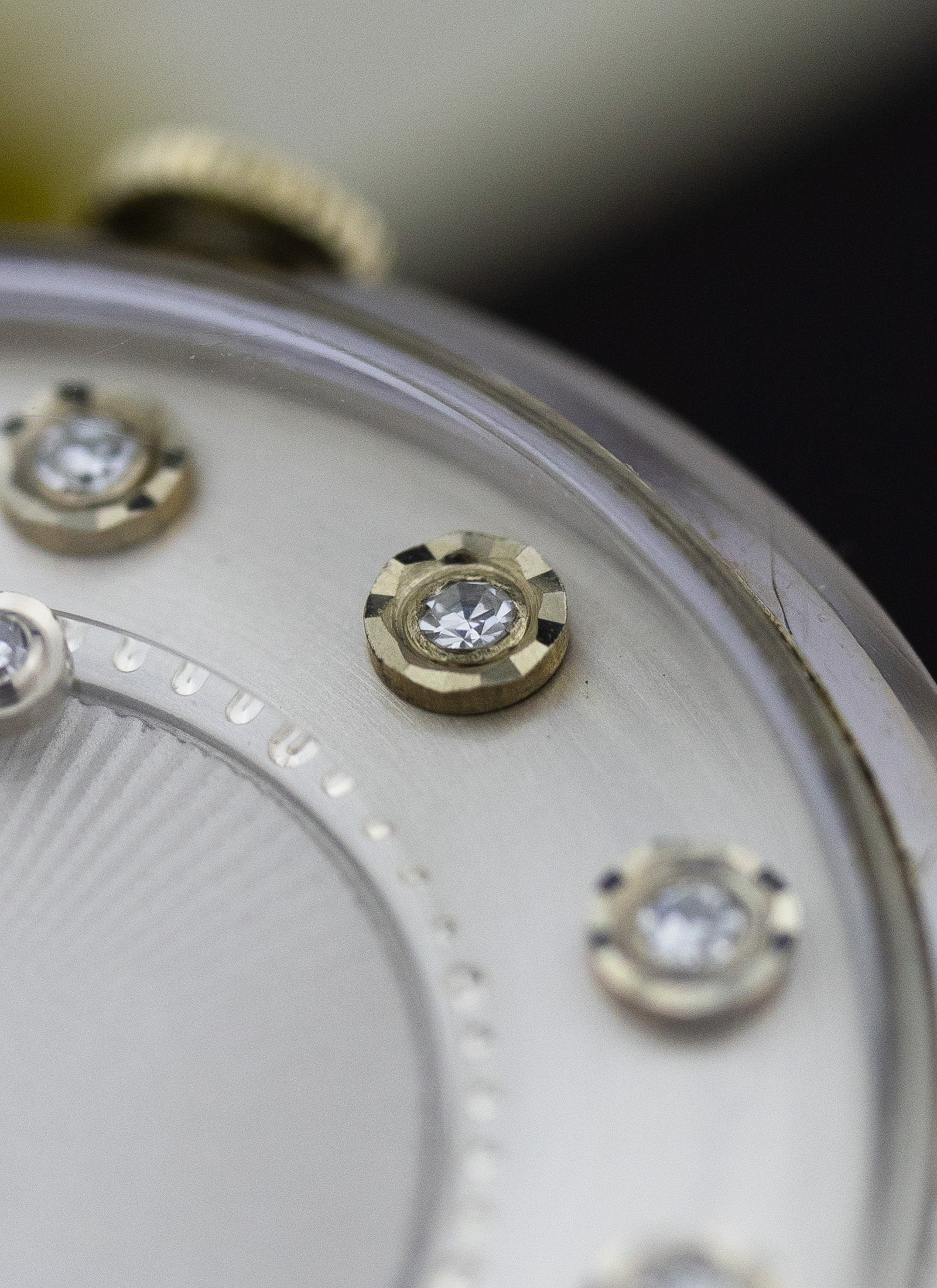 1960s 14K Jaeger LeCoultre Mystery Diamonds Dial cal. K480/CW Serviced
