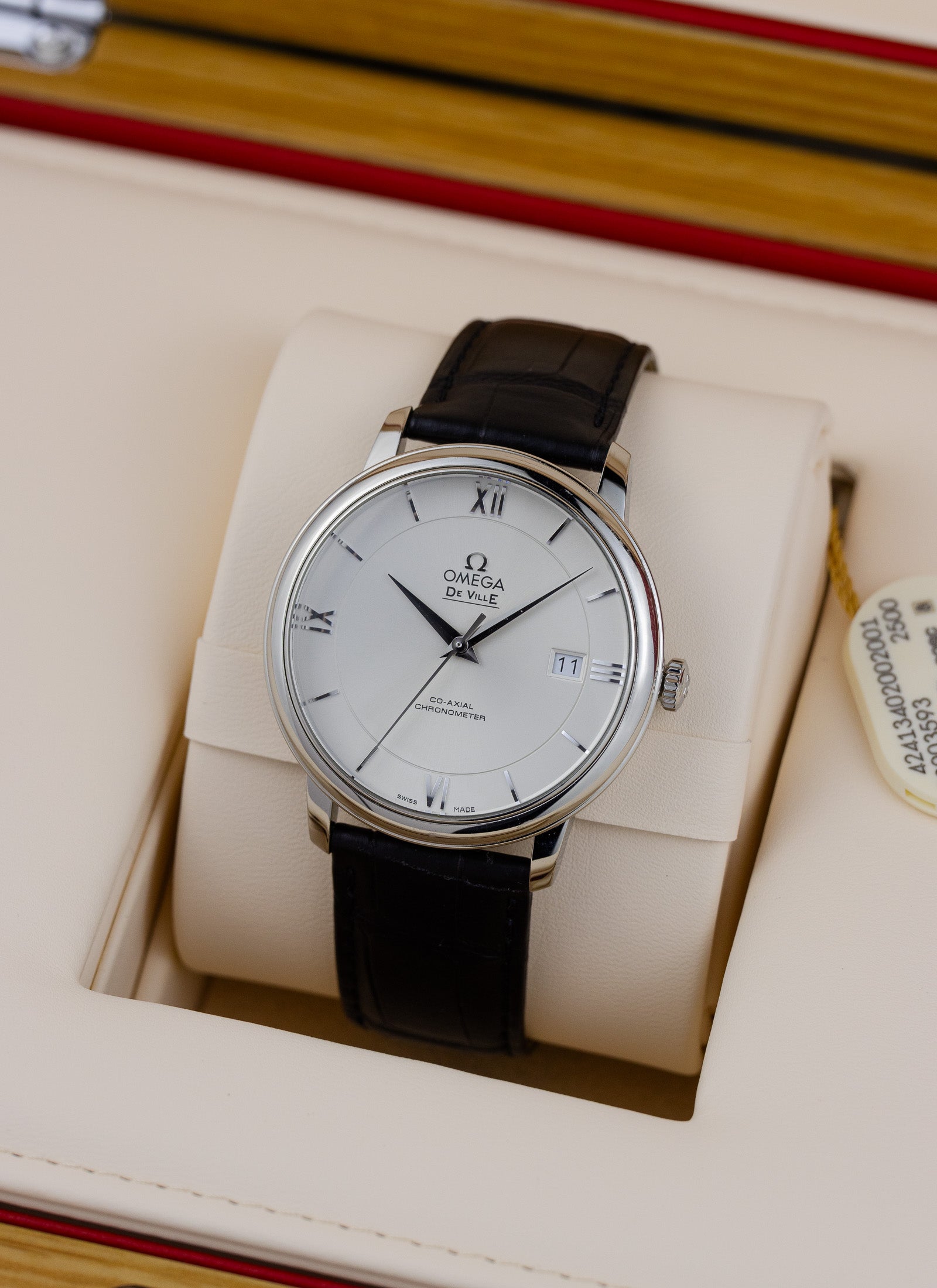 2022 Omega De Ville Prestige 424.13.40.20.02.001 cal. 2500 Serviced Full Set