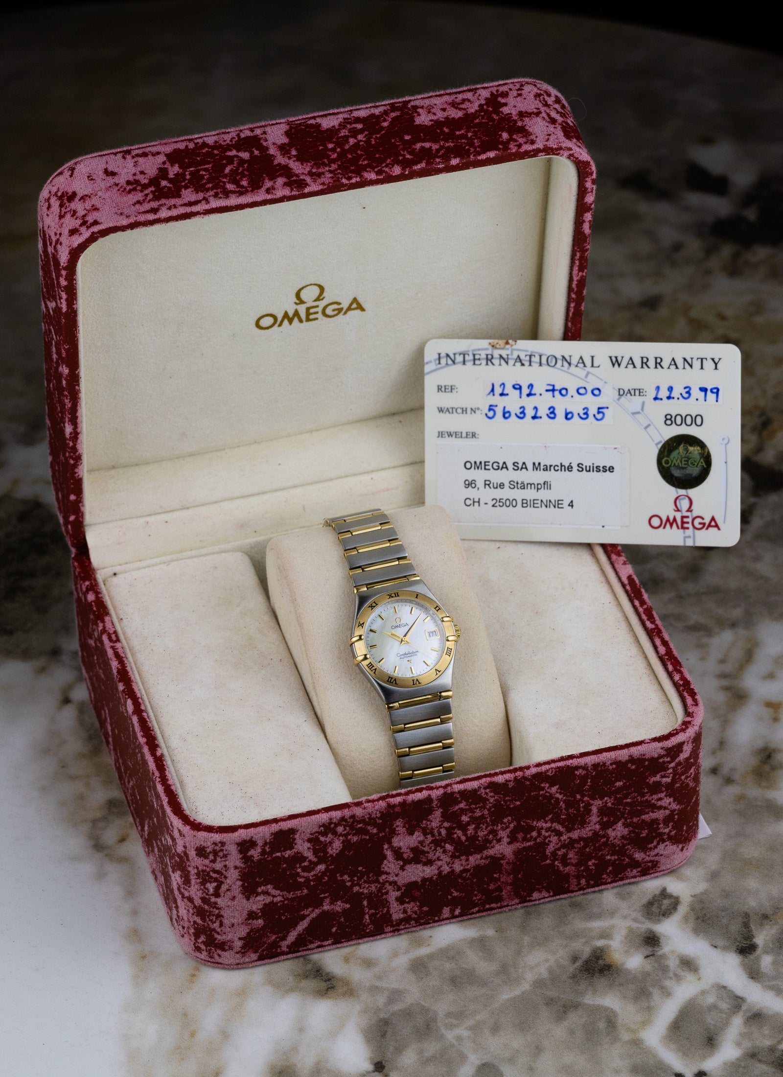 1998 Lady Omega Constellation Bicolor MOP 1292.70.00 cal. 2520 Full Set