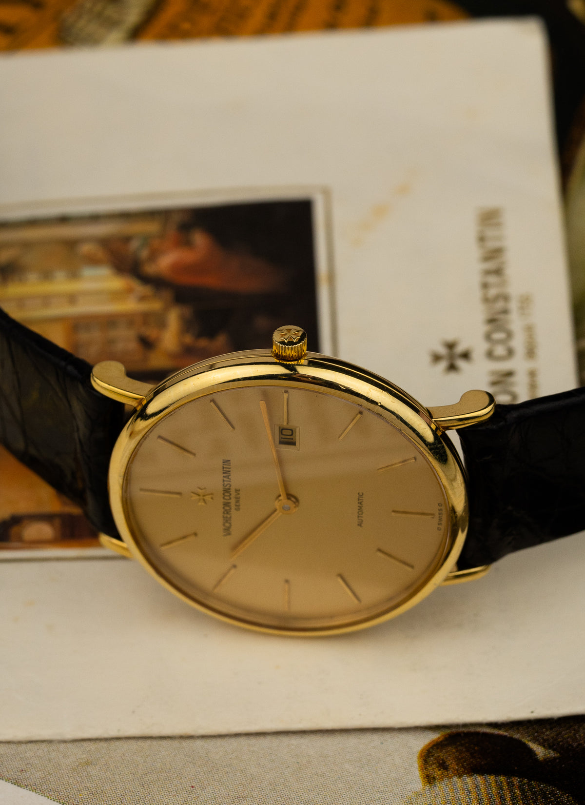 1995 18K Vacheron Constantin Automatic 48002 / 000J-3 cal. 1130/1 Serviced Papers