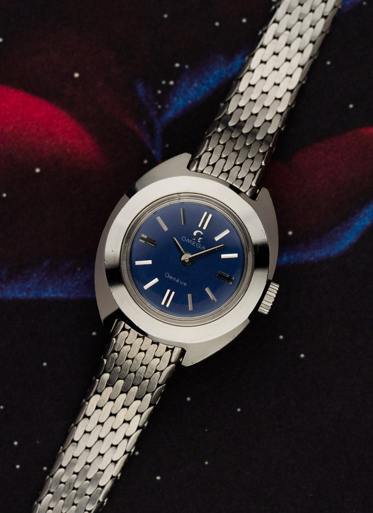 1969 Lady Omega Geneve Japan Only Blue Dial 515.721 cal. 485 Serviced