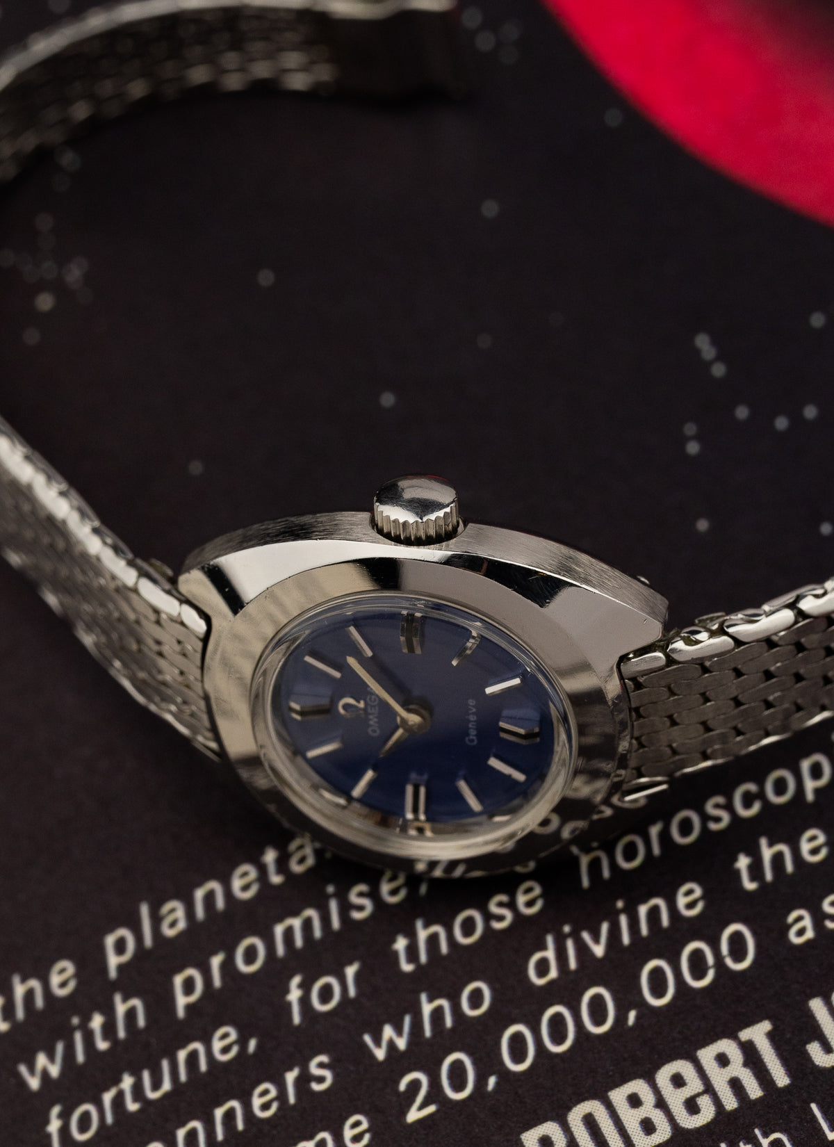 1969 Lady Omega Geneve Japan Only Blue Dial 515.721 cal. 485 Serviced